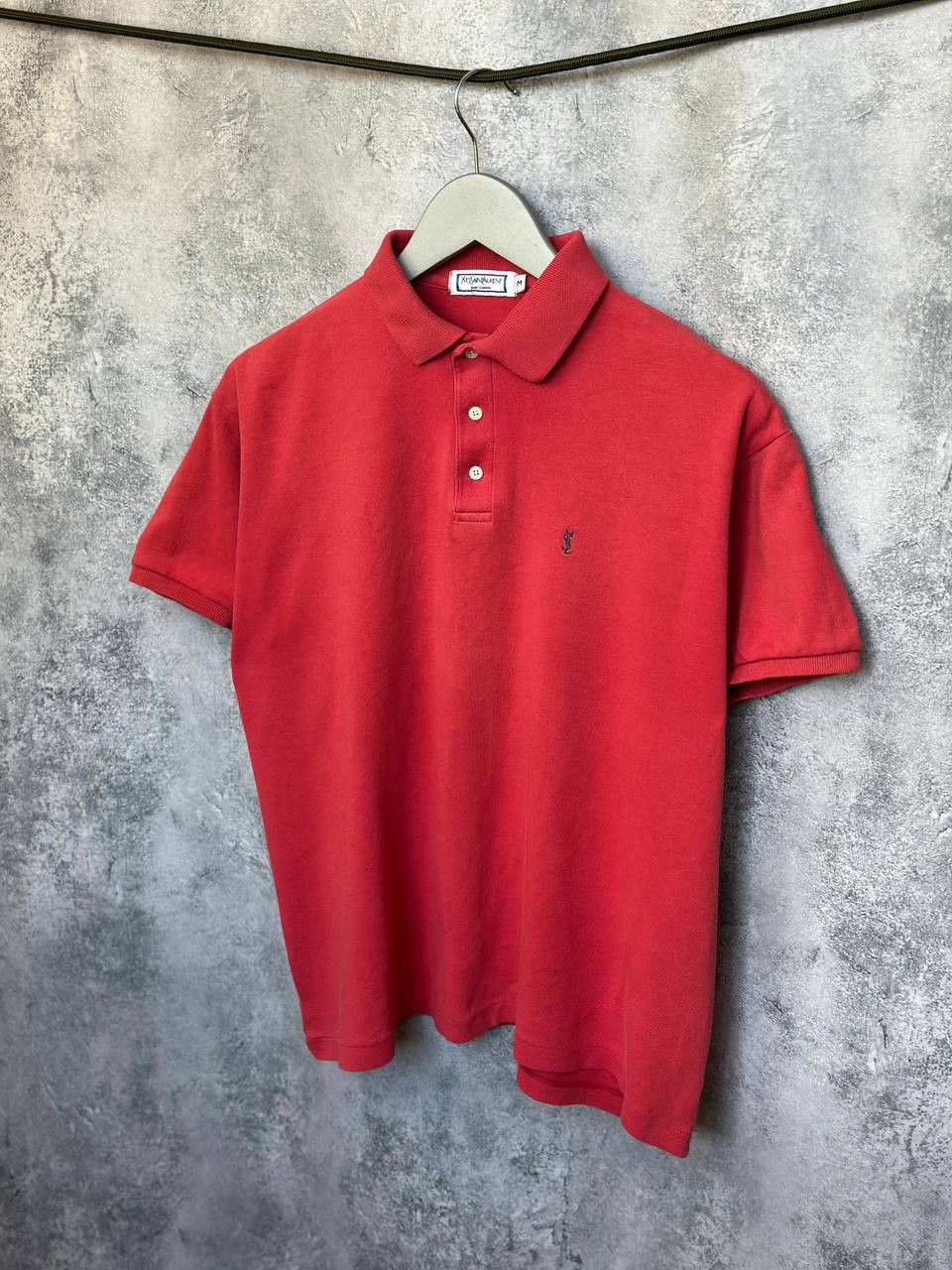 Yves Saint Laurent Vintage Polo T-Shirt Red Short Sleeve