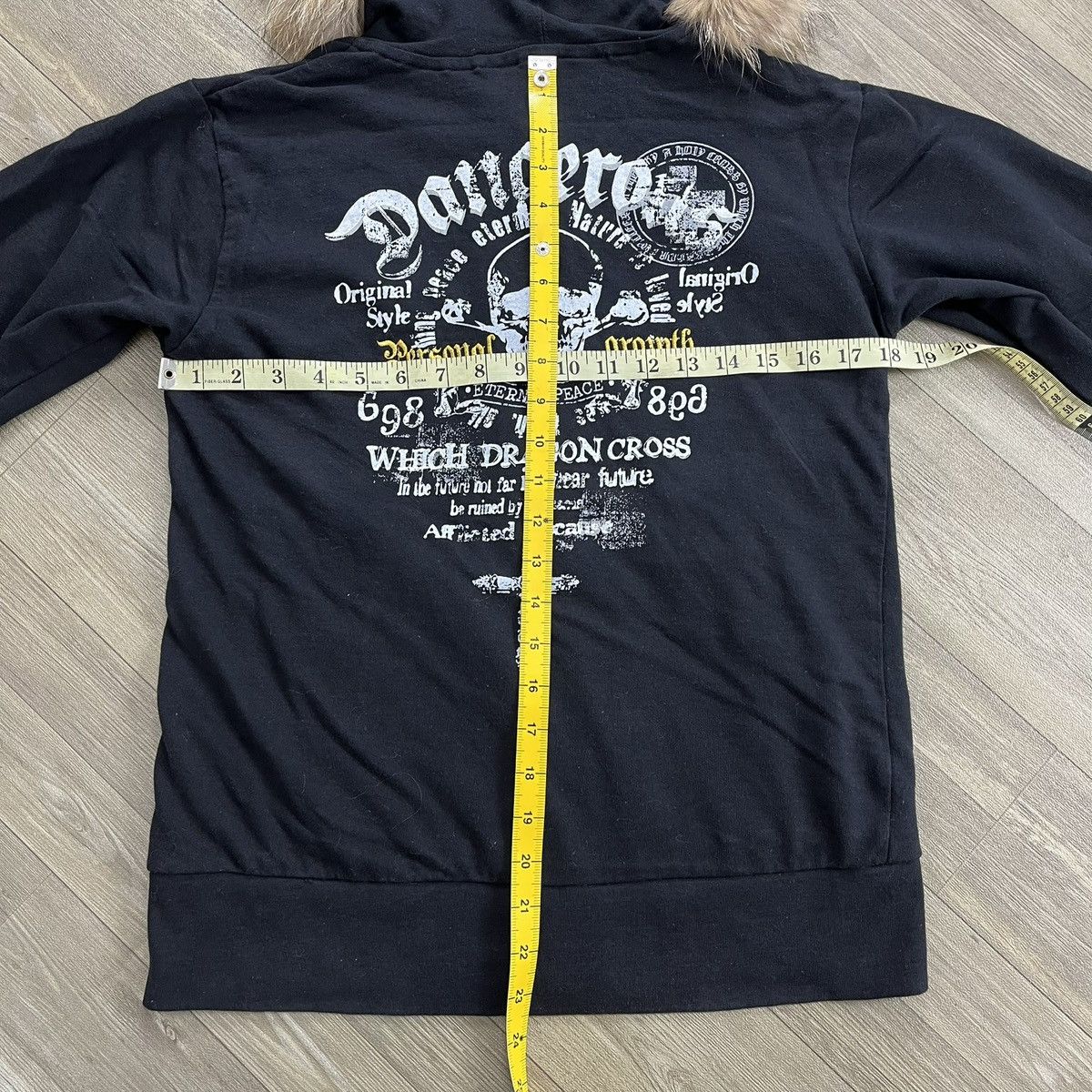 14th Addiction 2000s Beaumere Skulls Cross Punk Lgb Style Zip Fur Hoodie Size US M / EU 48-50 / 2 - 18 Thumbnail