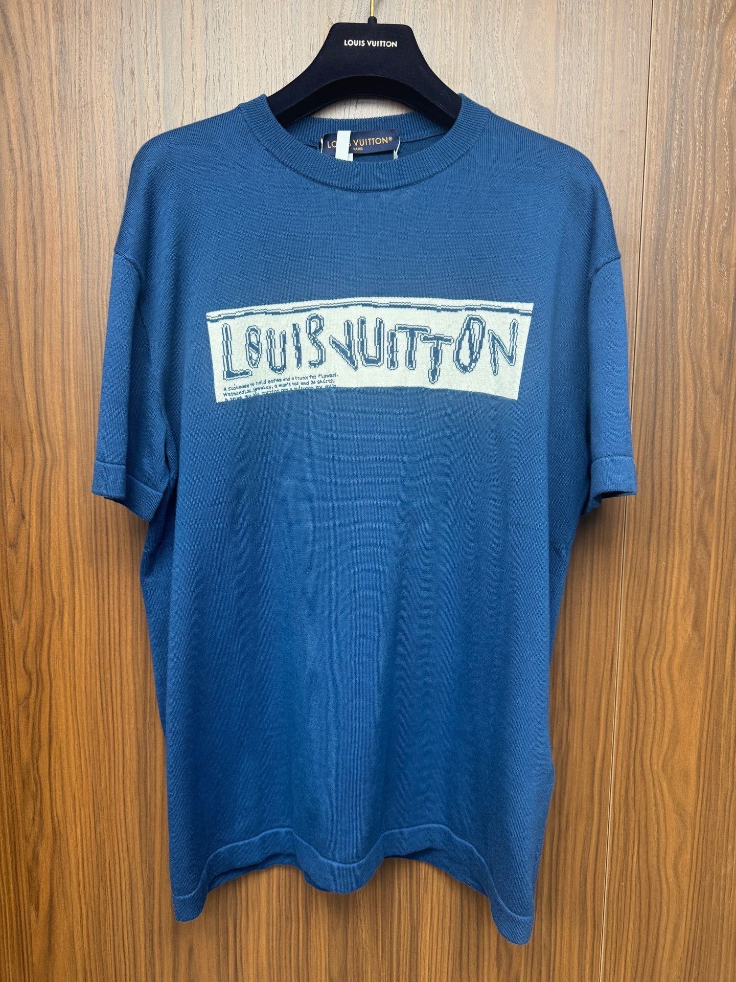 Louis Vuitton Louis Vuitton FW23 Blue Letter Print T-Shirt Size US S / EU 44-46 / 1 - 1 Thumbnail