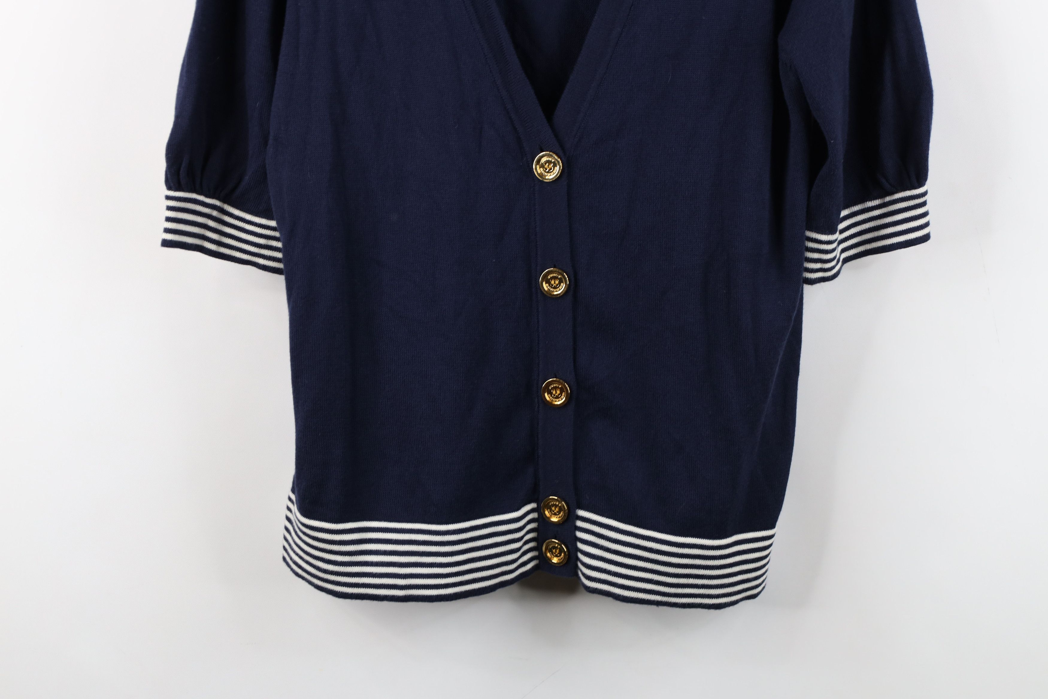 Juicy Couture Vtg 90s Y2K Juicy Couture 3/4 Sleeve Knit Cardigan Sweater Size XL / US 12-14 / IT 48-50 - 3 Thumbnail