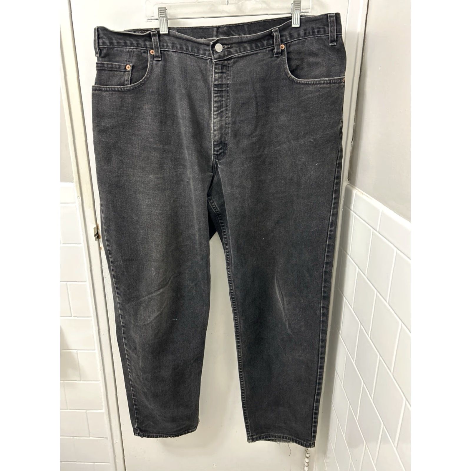 Levi's VINTAGE Levi's 560 Jeans Mens 42x31 Black Loose Fit Denim Tapered Leg 5-Pocket USA 90s Mens Size US 42 / EU 58 - 7 Thumbnail