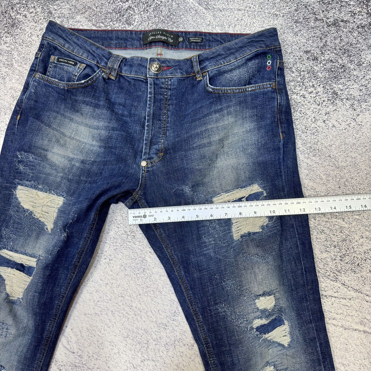 Philipp Plein Philipp Plein Super Straight Cut Mens Jeans 36 size Size US 36 / EU 52 - 20 Thumbnail