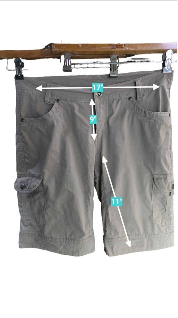 Kuhl Women's Kuhl Gray Cargo Shorts Size 10 Size 32" / US 10 / IT 46 - 4 Thumbnail