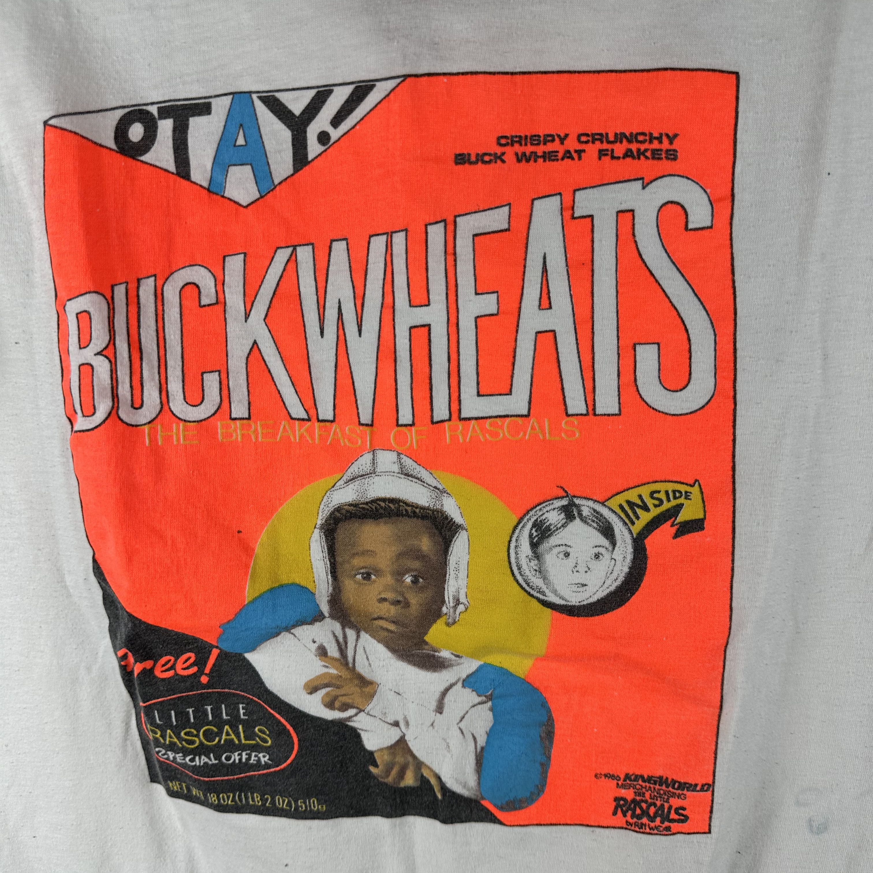 Vintage Vintage 1986 Buckwheats Little Rascals Cereal Promo T-Shirt Size US S / EU 44-46 / 1 - 2 Thumbnail