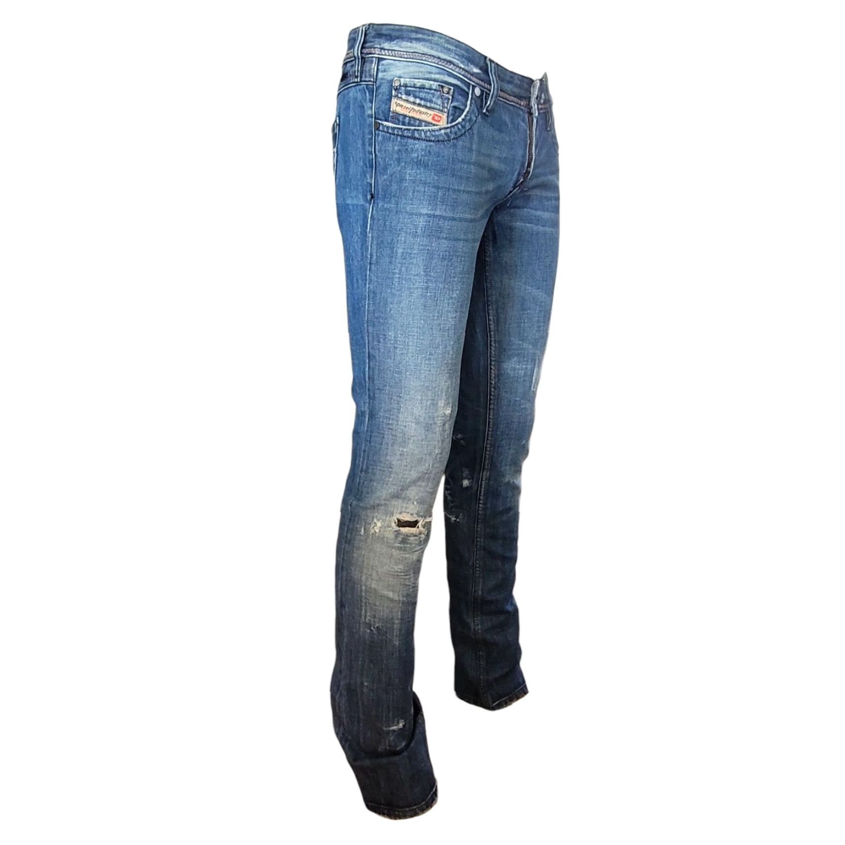 Diesel Diesel Lowky W27 L34 Women’s Bootcut Distressed Jeans – Made in Italy Size 27" / US 4 / IT 40 - 3 Thumbnail