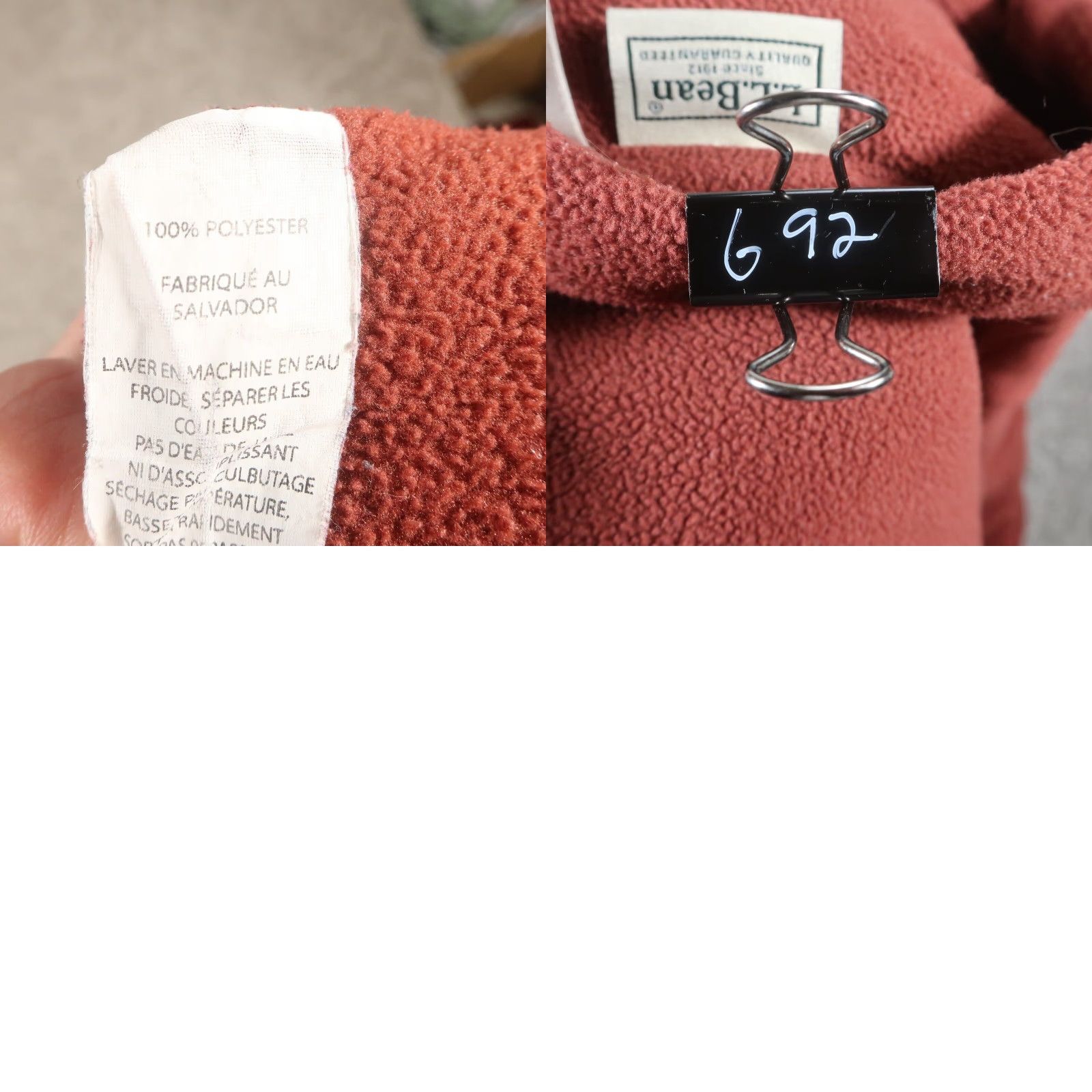 Vintage L.L. Bean Jacket Mens L Button Up Fleece Jacket Oversized Long Red Size US L / EU 52-54 / 3 - 9 Thumbnail