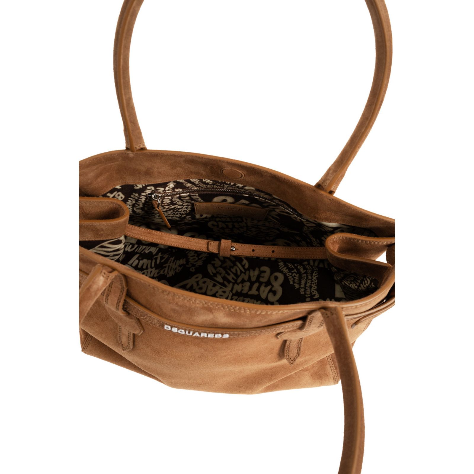 Dries Van Noten DSQUARED2 Twin Brown Suede Shoulder Bag New & Authentic Size ONE SIZE - 4 Thumbnail