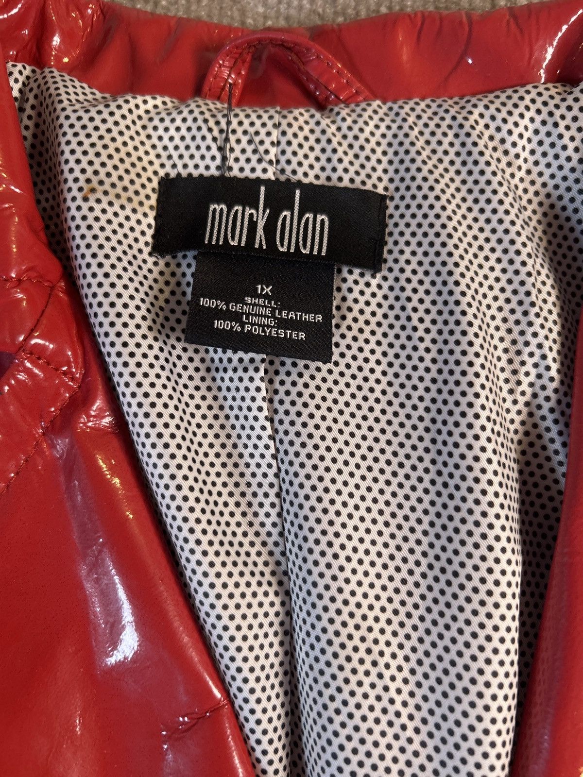 Other Y2K Red Patent Leather Trench Jacket & Matching Tote Bag Set Size XL / US 12-14 / IT 48-50 - 4 Thumbnail