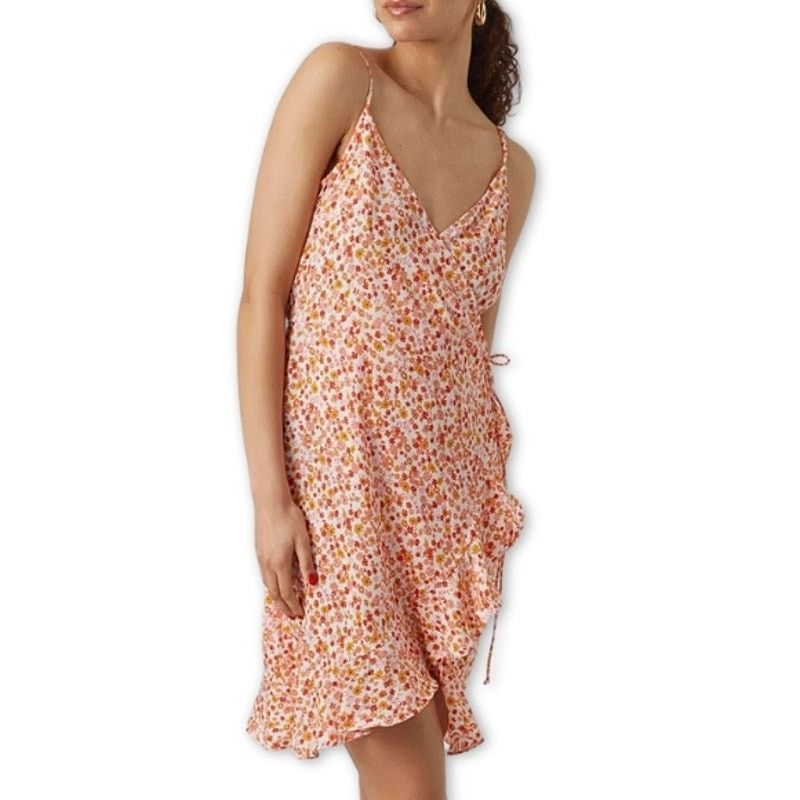 Other Vero Moda Mini Dress Adjustable Straps Ruffle Hem Floral L Size L / US 10 / IT 46 - 1 Thumbnail