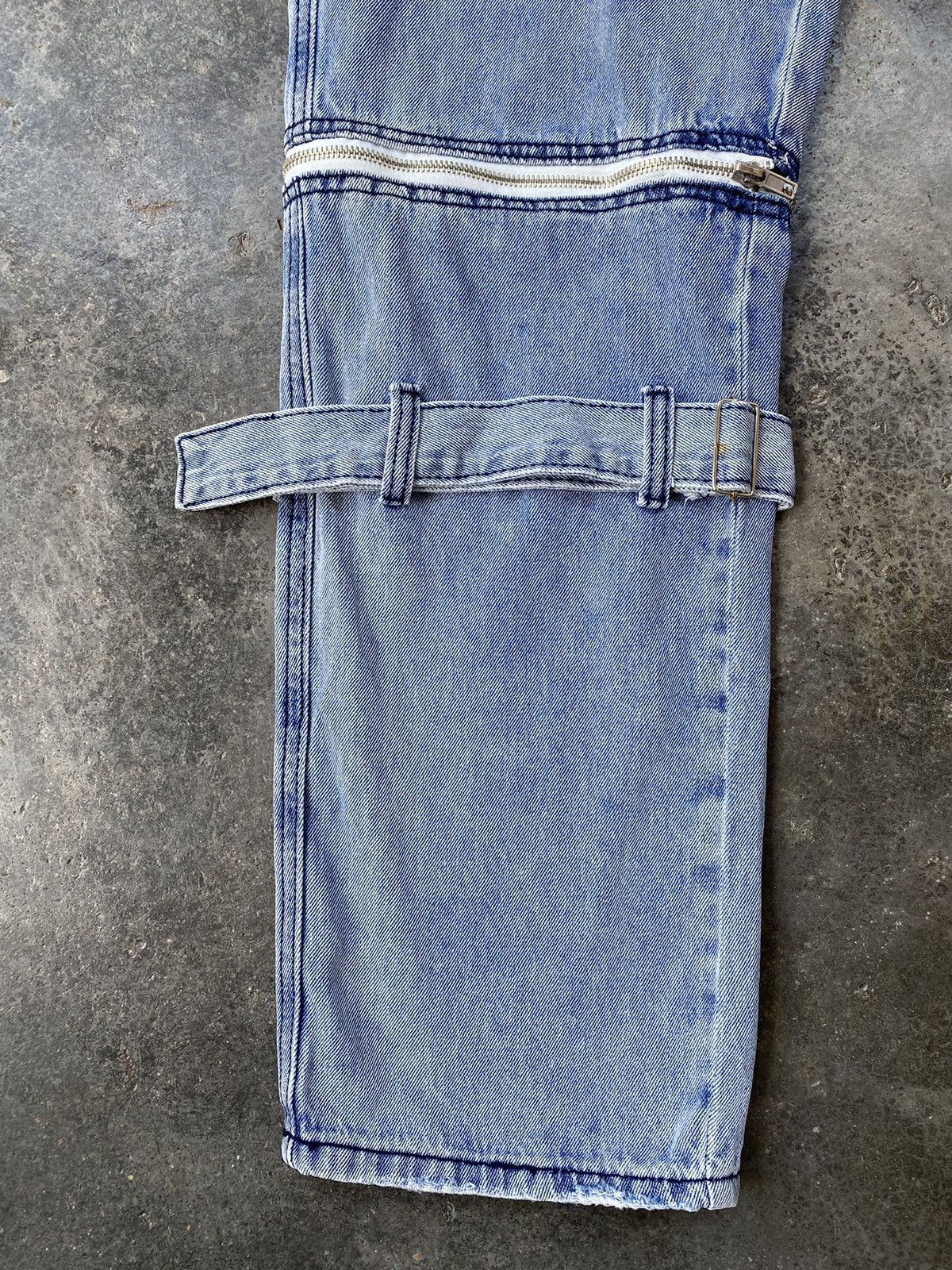 Japanese Brand Volcan Aphrodite Bondage Distressed Denim Pants Size US 30 / EU 46 - 6 Thumbnail