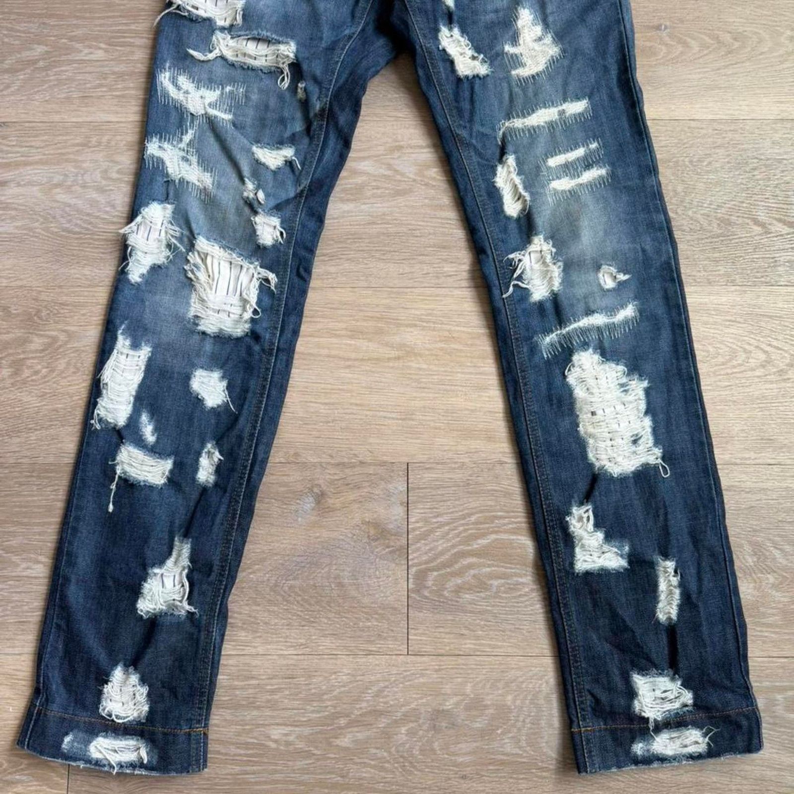 Dolce & Gabbana Dolce & Gabbana Denim Jeans Layered Boxer Pants RARE Y2K Size US 30 / EU 46 - 3 Thumbnail