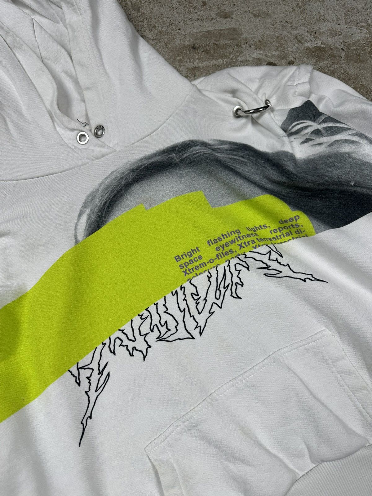 Diesel × Japanese Brand Diesel Psycho Archive Rave White Hoodie rare Size US M / EU 48-50 / 2 - 5 Thumbnail