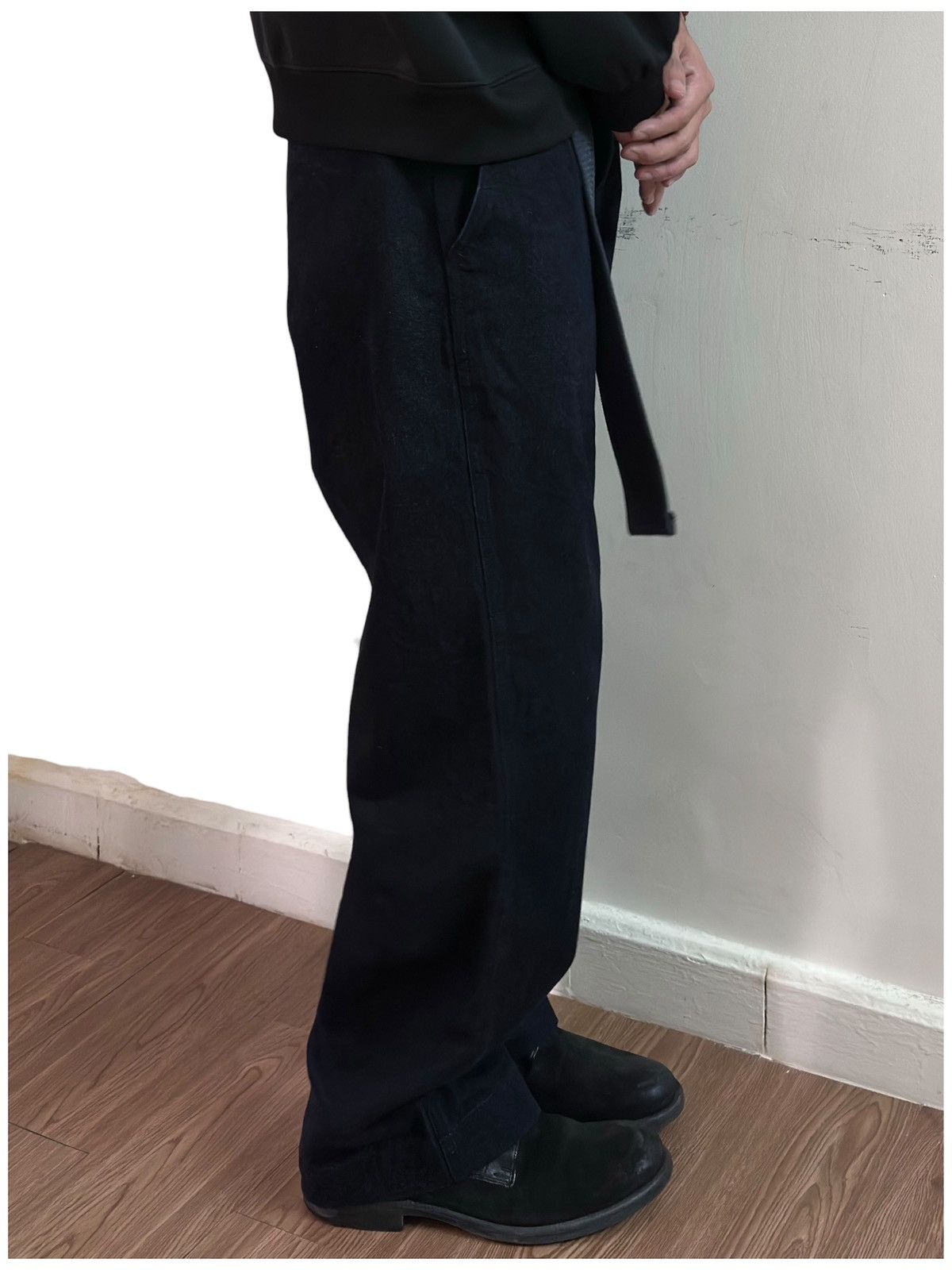 URBAN RESEARCH DOORS URBAN RESEARCH DOORS DARK INDIGO DYED RAW DENIM TROUSERS Size US 30 / EU 46 - 4 Thumbnail