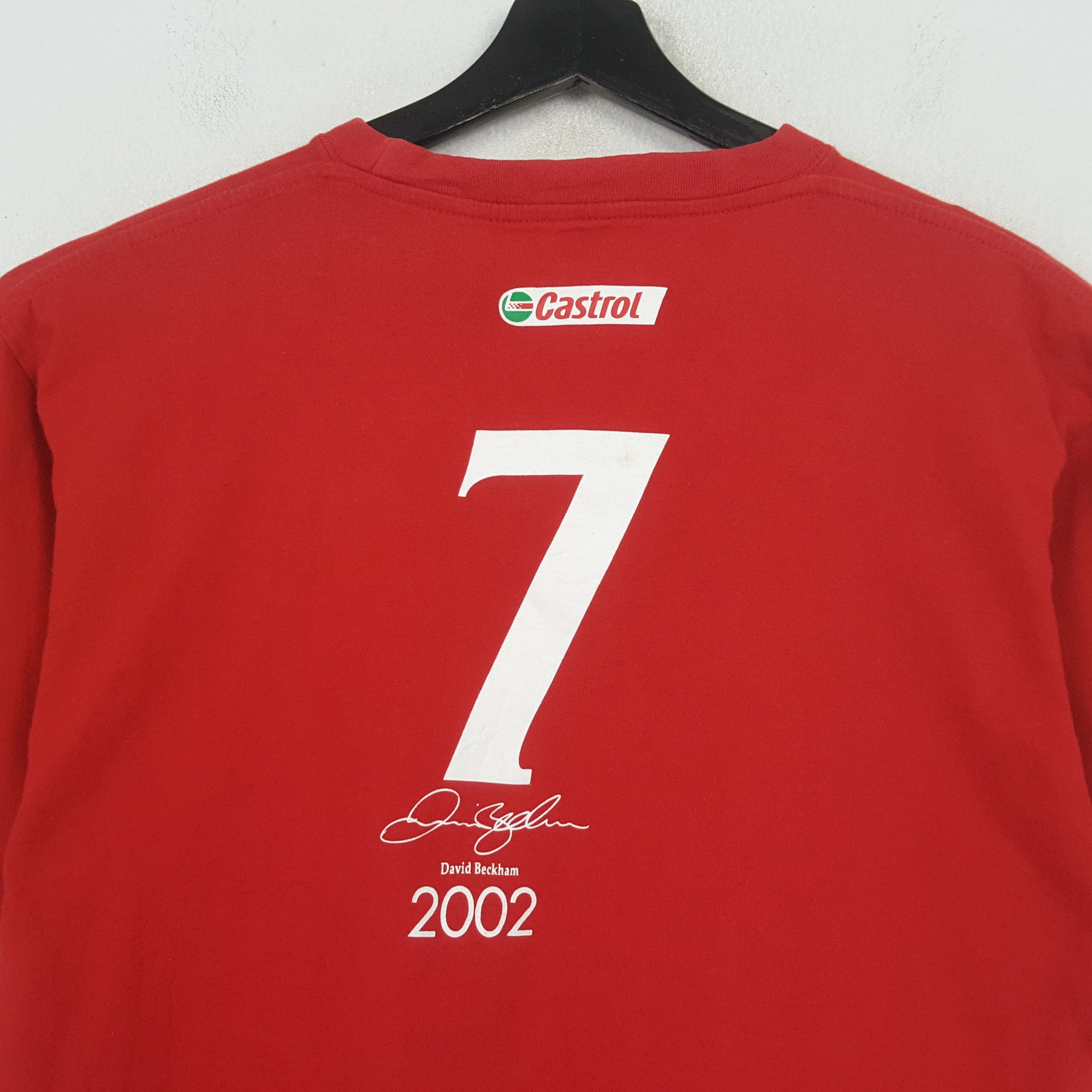 Vintage Castrol David Beckham Tshirt RR21 Size US M / EU 48-50 / 2 - 2 Thumbnail