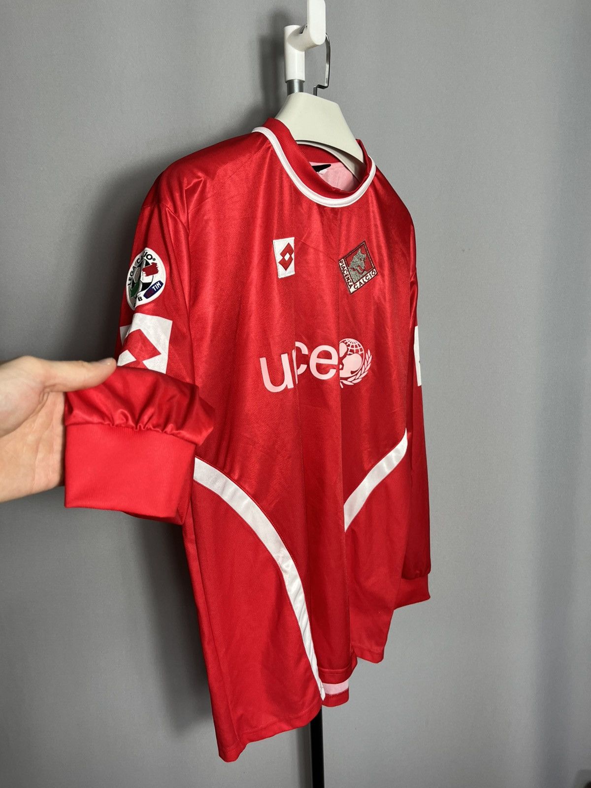 Lotto Sport Piacenza Calcio 2003 2004 Tarana #33 long sleeve jersey Size US XL / EU 56 / 4 - 7 Thumbnail