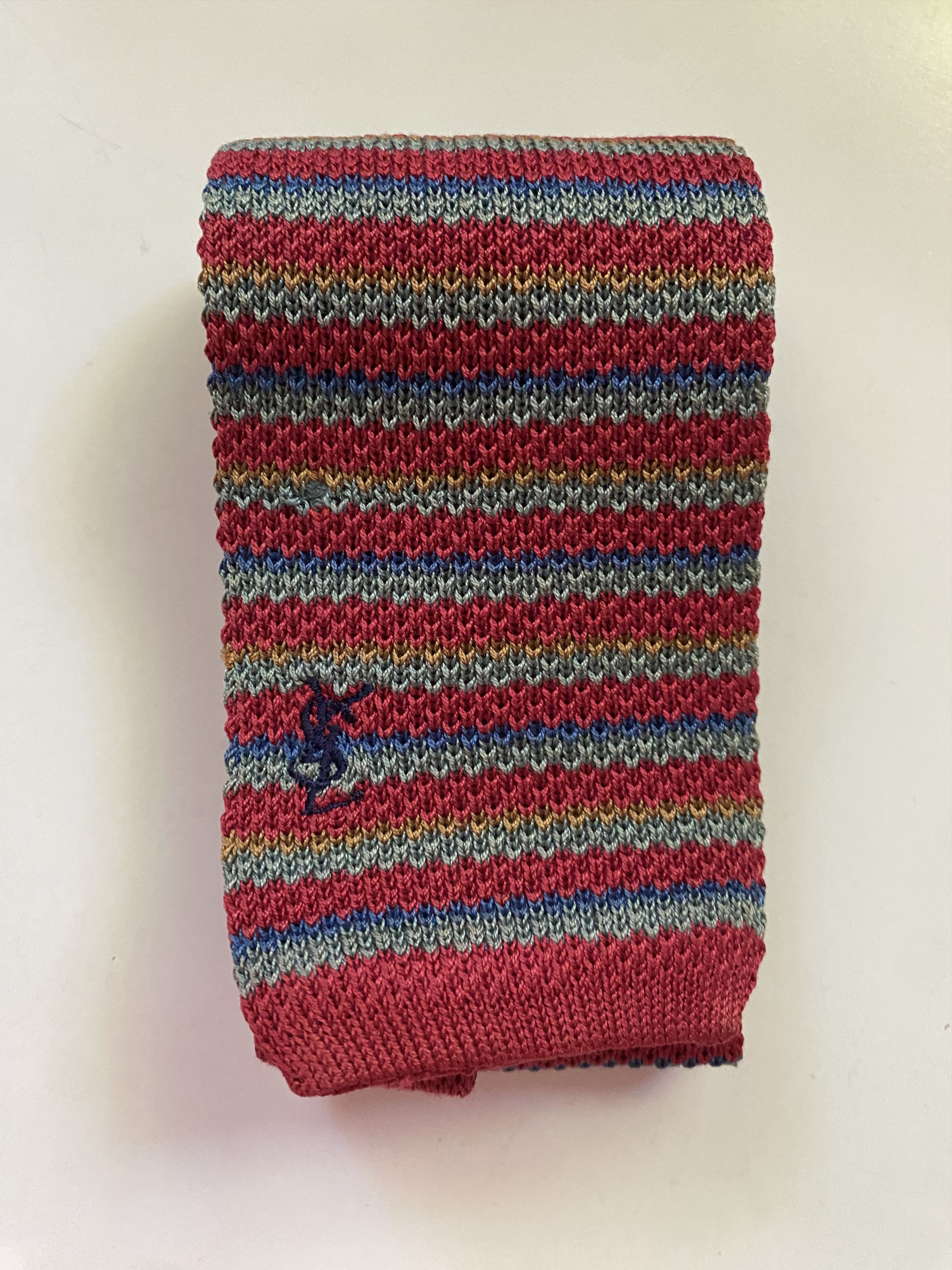 Yves Saint Laurent Vintage YSL Knit Tie Size ONE SIZE - 1 Thumbnail