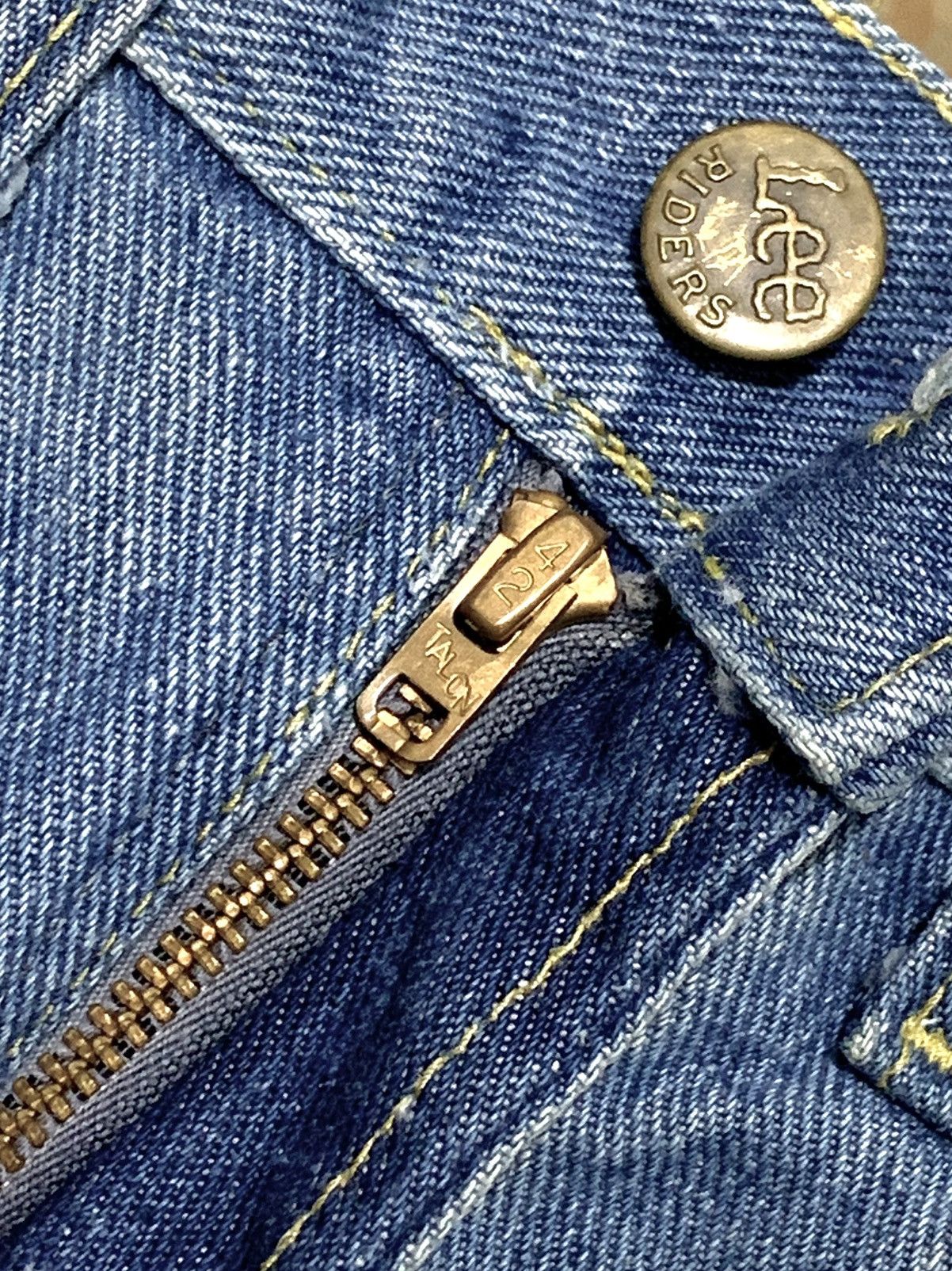 Lee 💥 True Vtg 60/70s Lee Riders Talon Zipper Made In USA 🇺🇸 Size US 30 / EU 46 - 3 Thumbnail