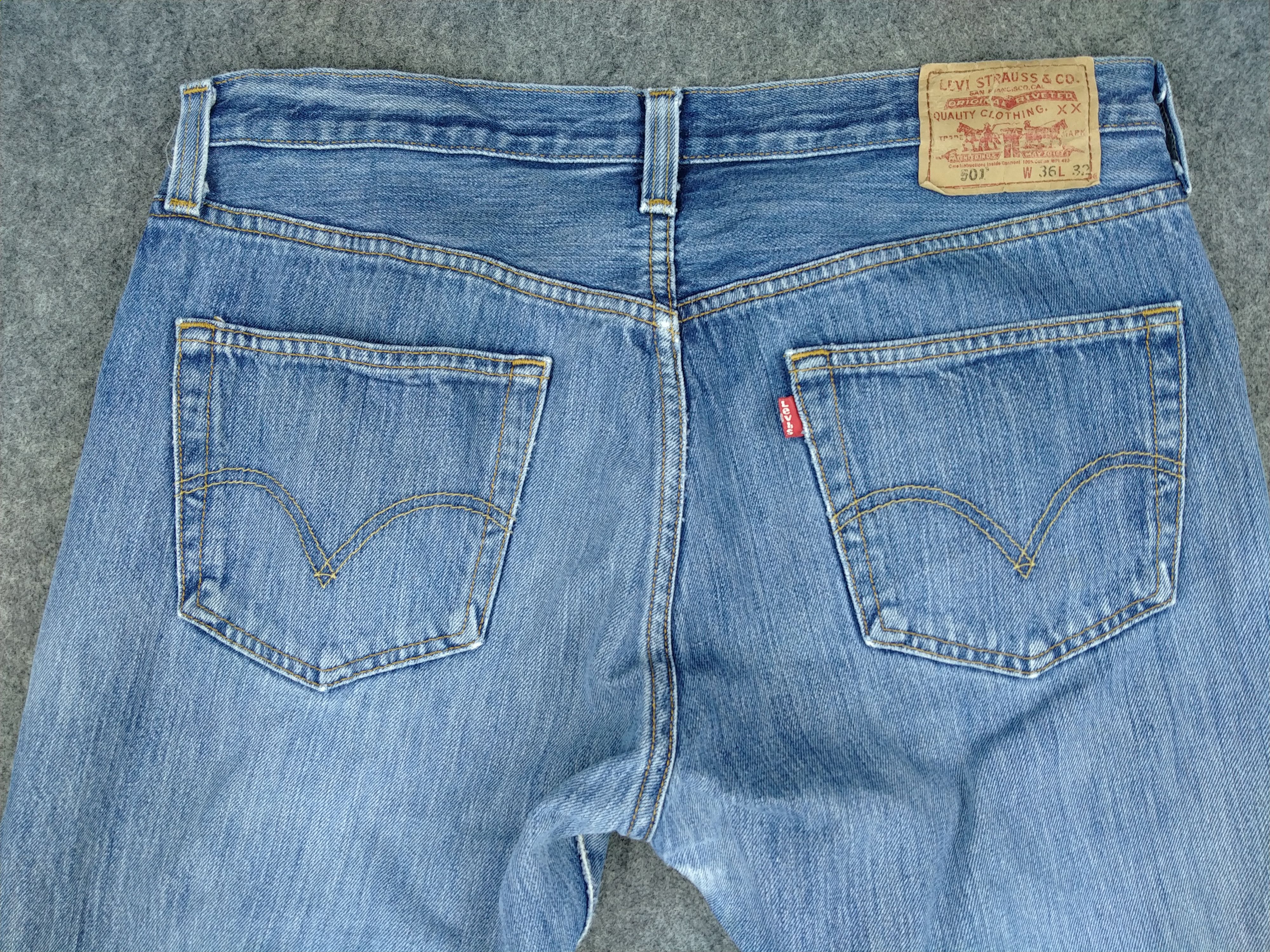 Levi's Vintage Levi's 501 Distressed Denim 36x31.5 -JN118 Size US 36 / EU 52 - 4 Thumbnail