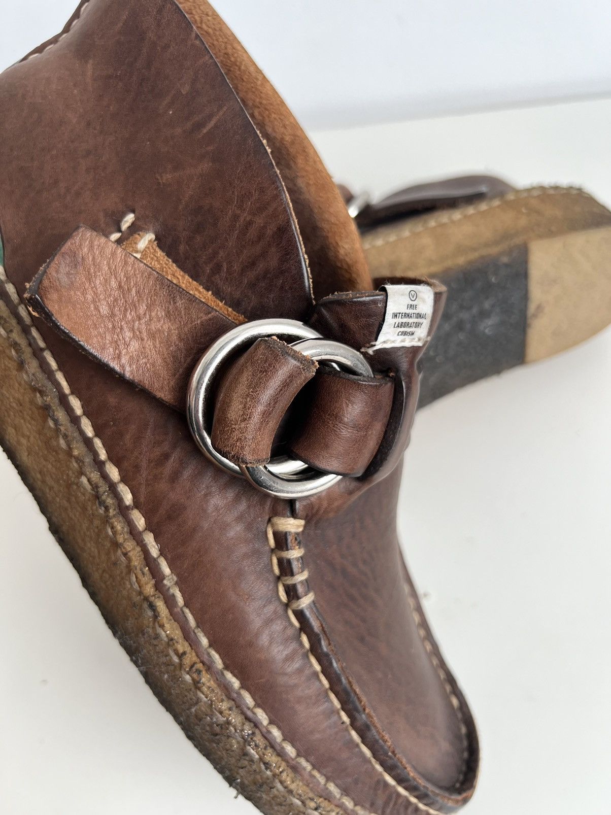 Visvim 🔥Visvim Skynyrd Double Ring Leather Folk Moc Boots Size US 8.5 / EU 41-42 - 13 Thumbnail