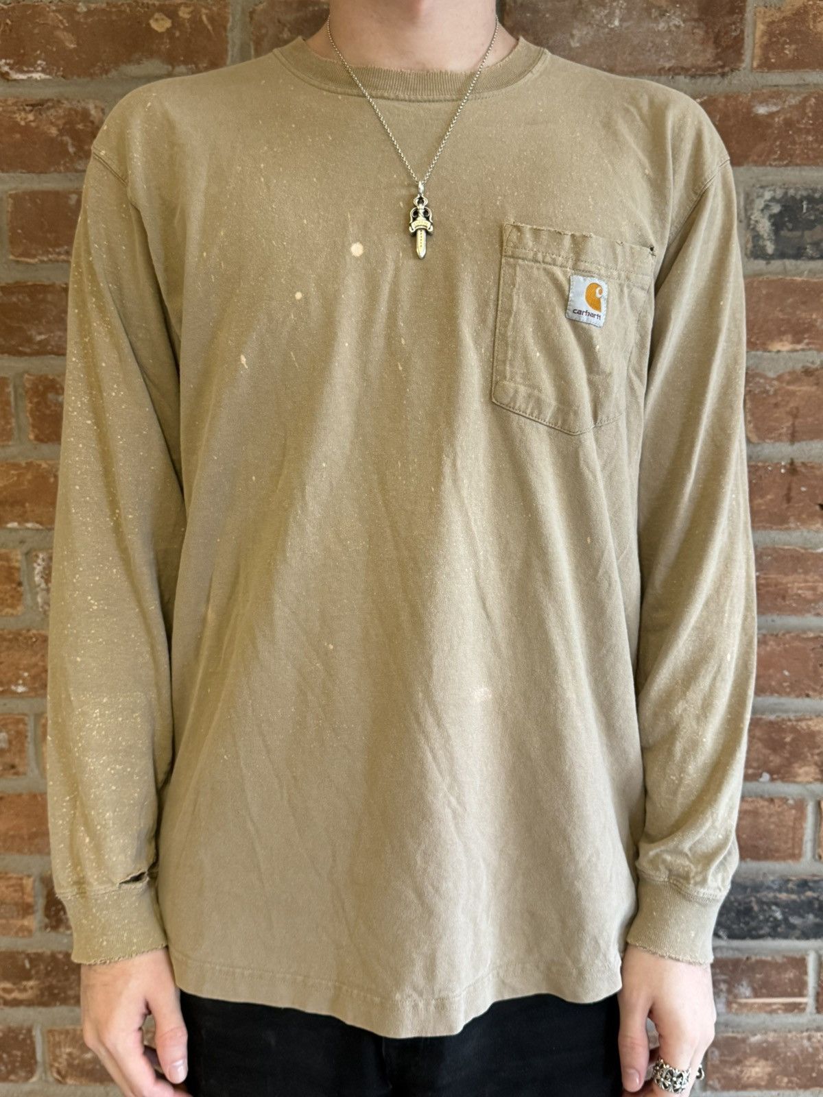 Carhartt Carhartt Long Sleeve Pocket Tee – Perfectly Worn In Size US M / EU 48-50 / 2 - 1 Thumbnail
