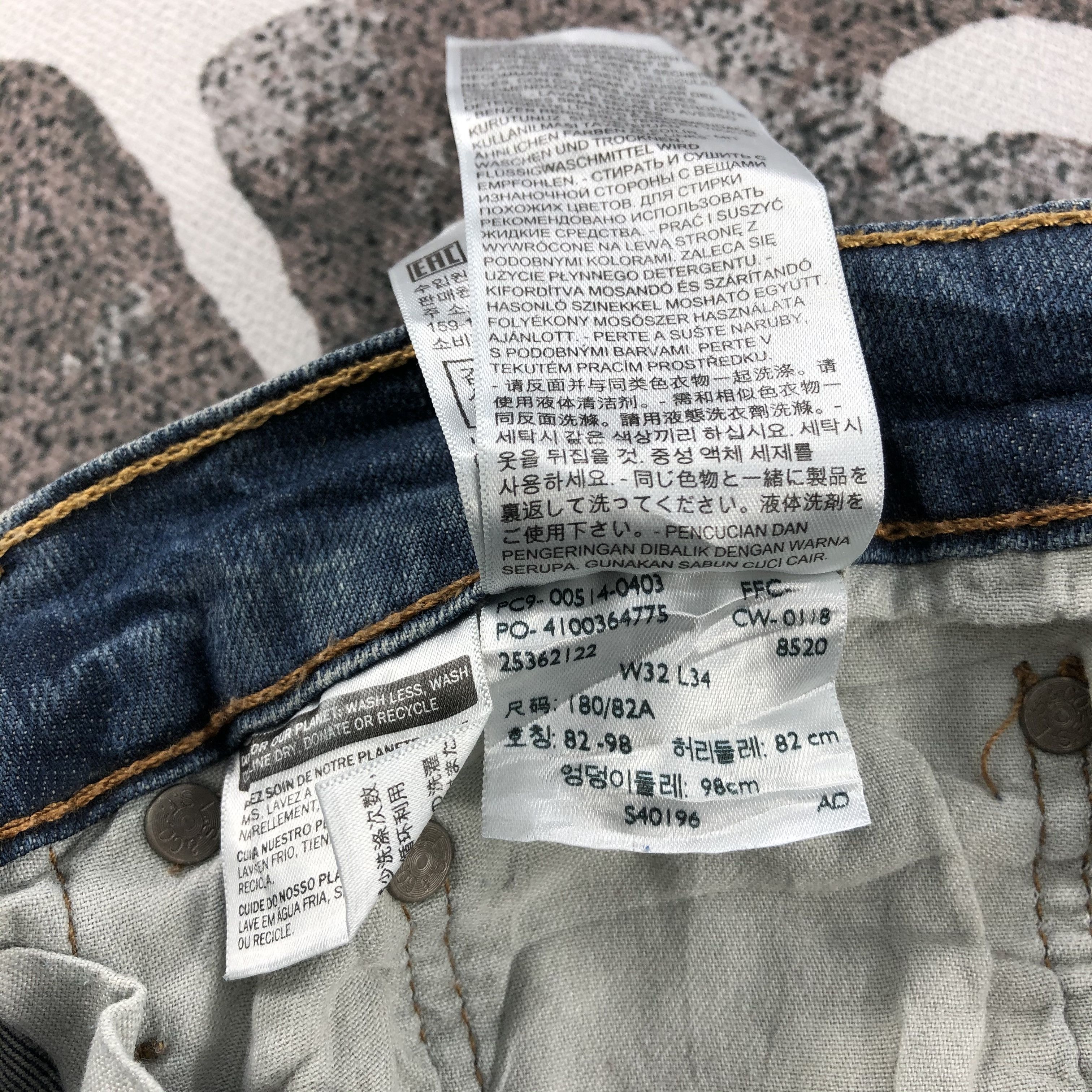 Levi's Vintage Levis 514 Jeans Dirty Blue Wash Denim KJ569 Size US 32 / EU 48 - 11 Thumbnail