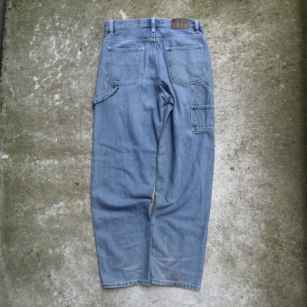 Vintage Vintage Faded Baggy Light Wash Skater Jeans ERD Grunge Size US 32 / EU 48 - 2 Thumbnail
