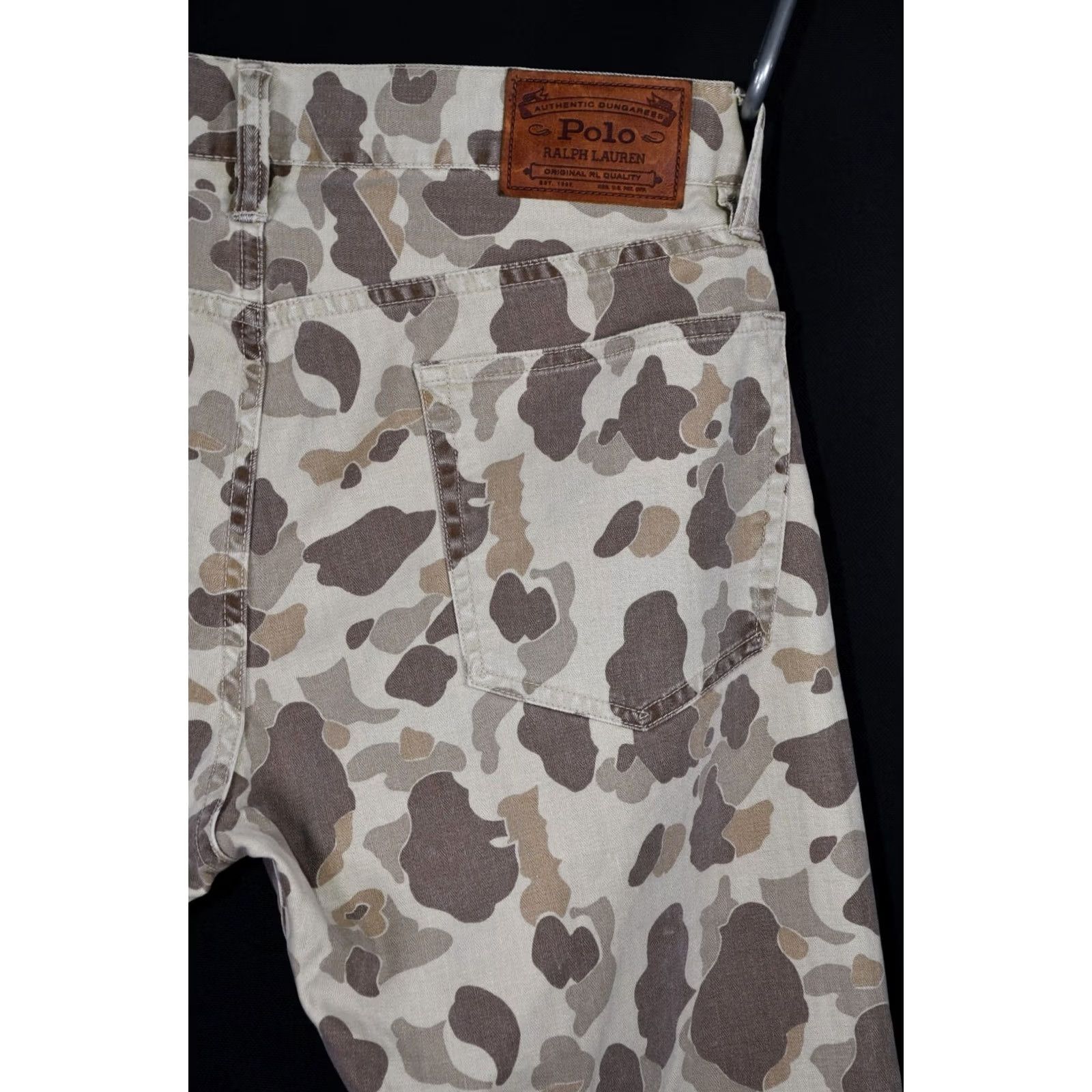 Polo Ralph Lauren Polo Ralph Lauren Military Army Desert Camouflage Sullivan Slim Jeans Mens W33 Slim Tapered 98% Cotton 2% Elastane Camouflage Army Decade 90s Women? Size US XS / EU 42 / 0 - 6 Thumbnail