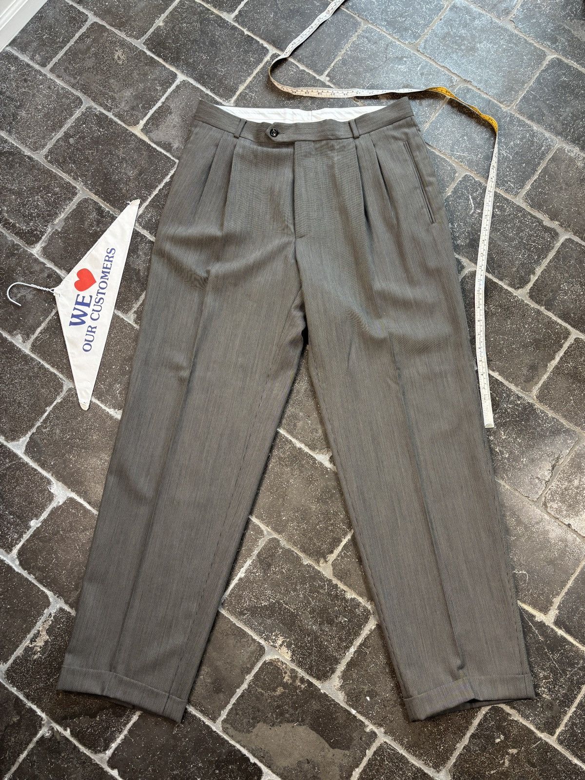 Hugo Boss Vintage Hugo Boss Suit Wool 3pc Three Piece Jacket Trouser Size 42L - 10 Thumbnail