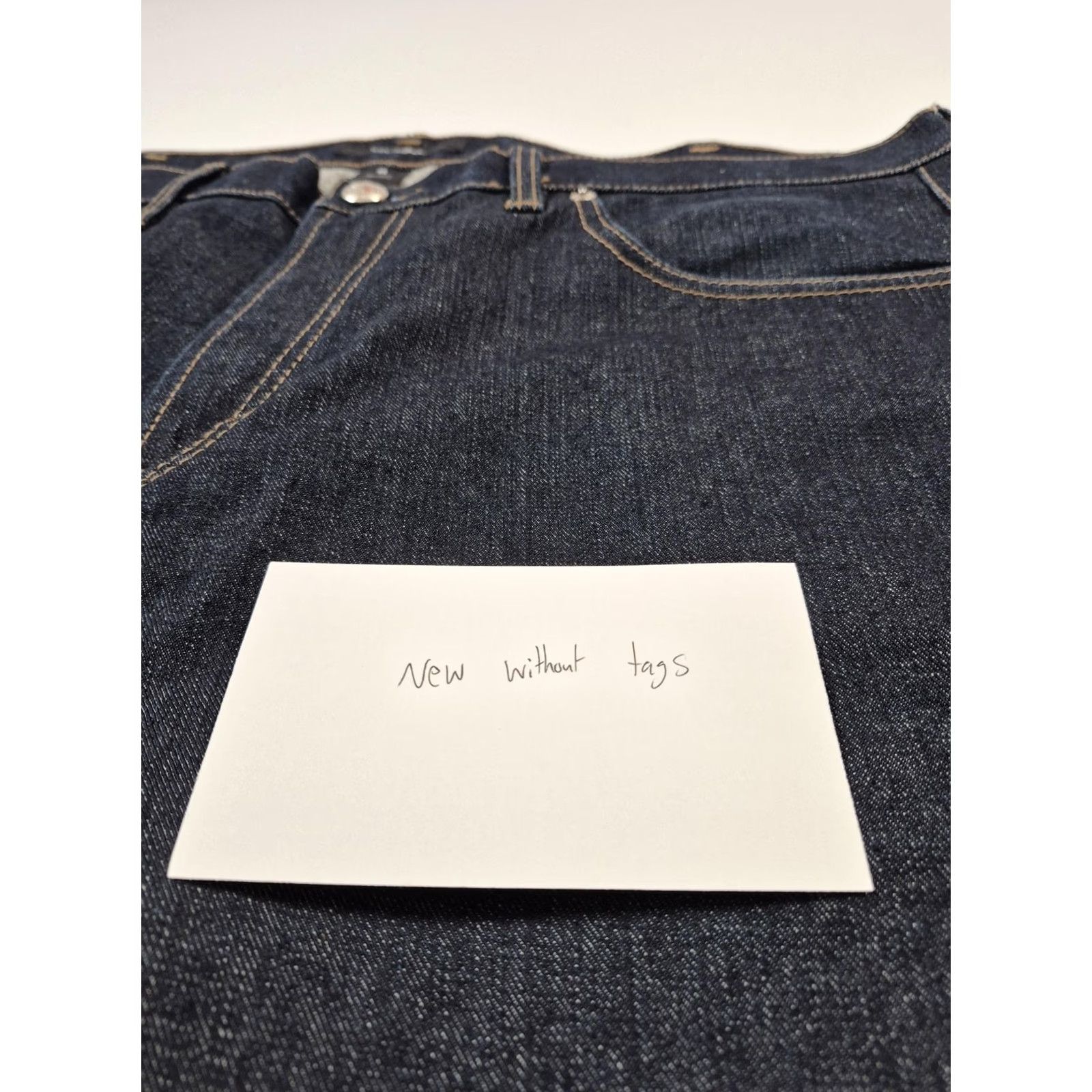 Sean John VTG Sean John Jeans Mens 38 Dark Blue Wide Leg Straight 5-Pocket Logo Zip Fly High Rise Y2K Costume 1990s Size US 38 / EU 54 - 4 Thumbnail