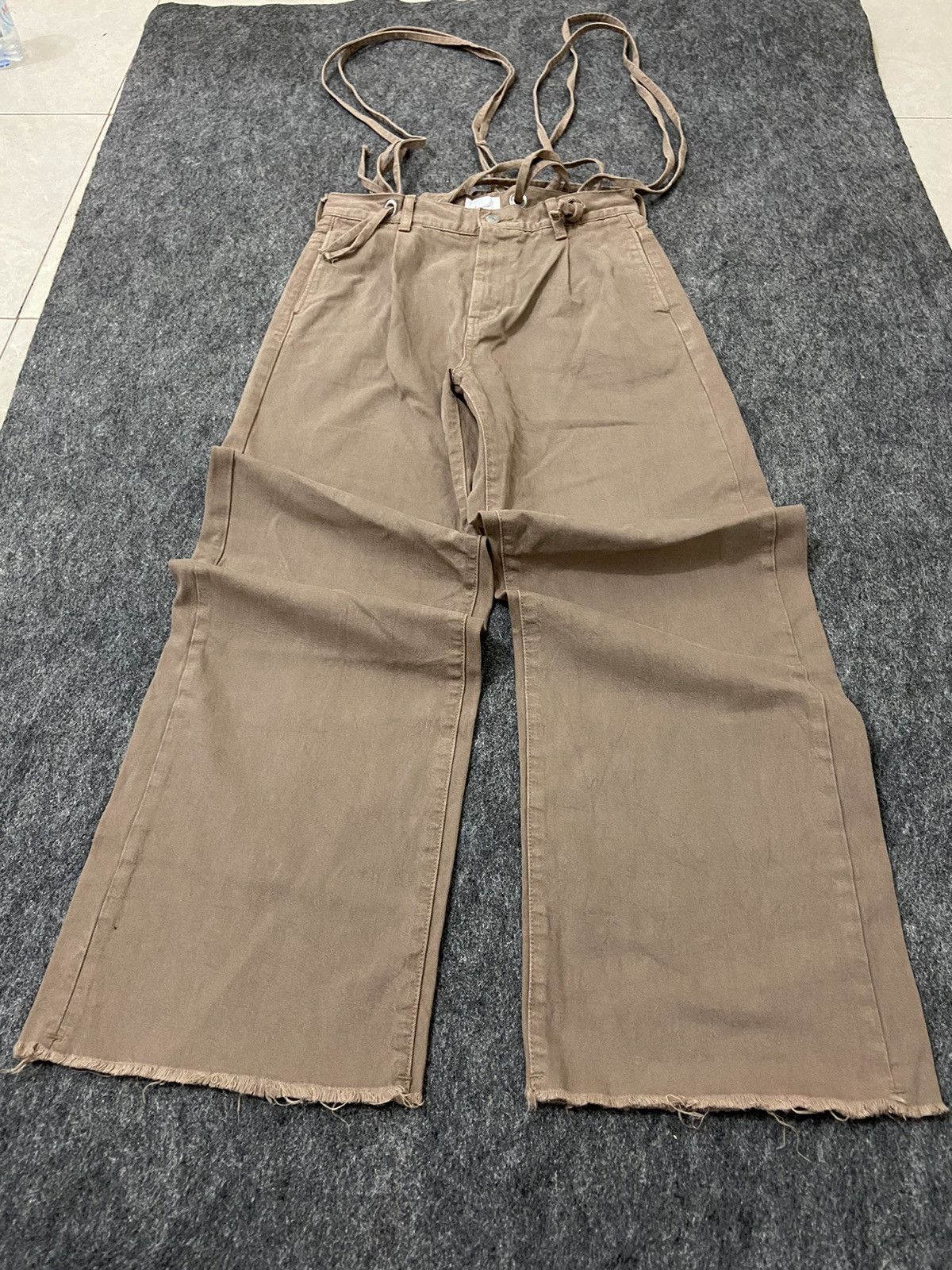 Japanese Brand × Le Grande Bleu (L.G.B.) Y2K ungrid overall denim baggy pants Size 26" / US 2 / IT 38 - 2 Thumbnail