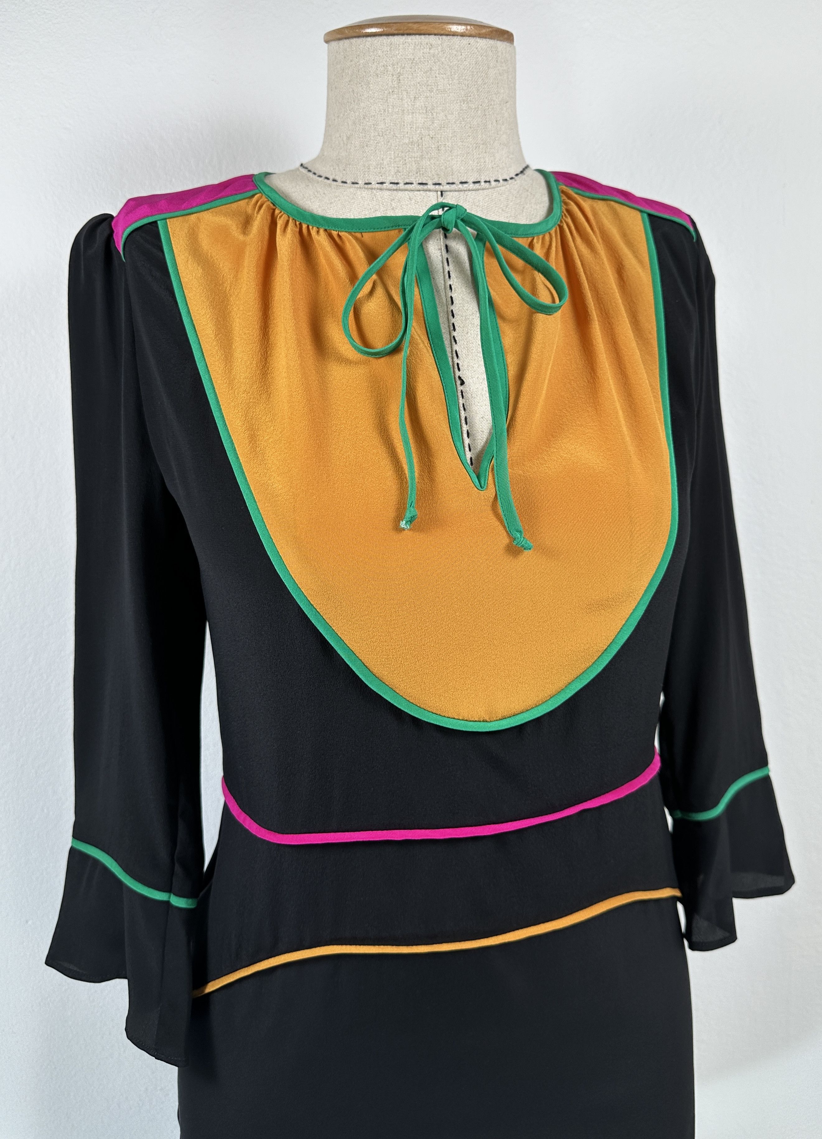 Vanessa Bruno Silk Midi dress Size XS / US 0-2 / IT 36-38 - 2 Thumbnail