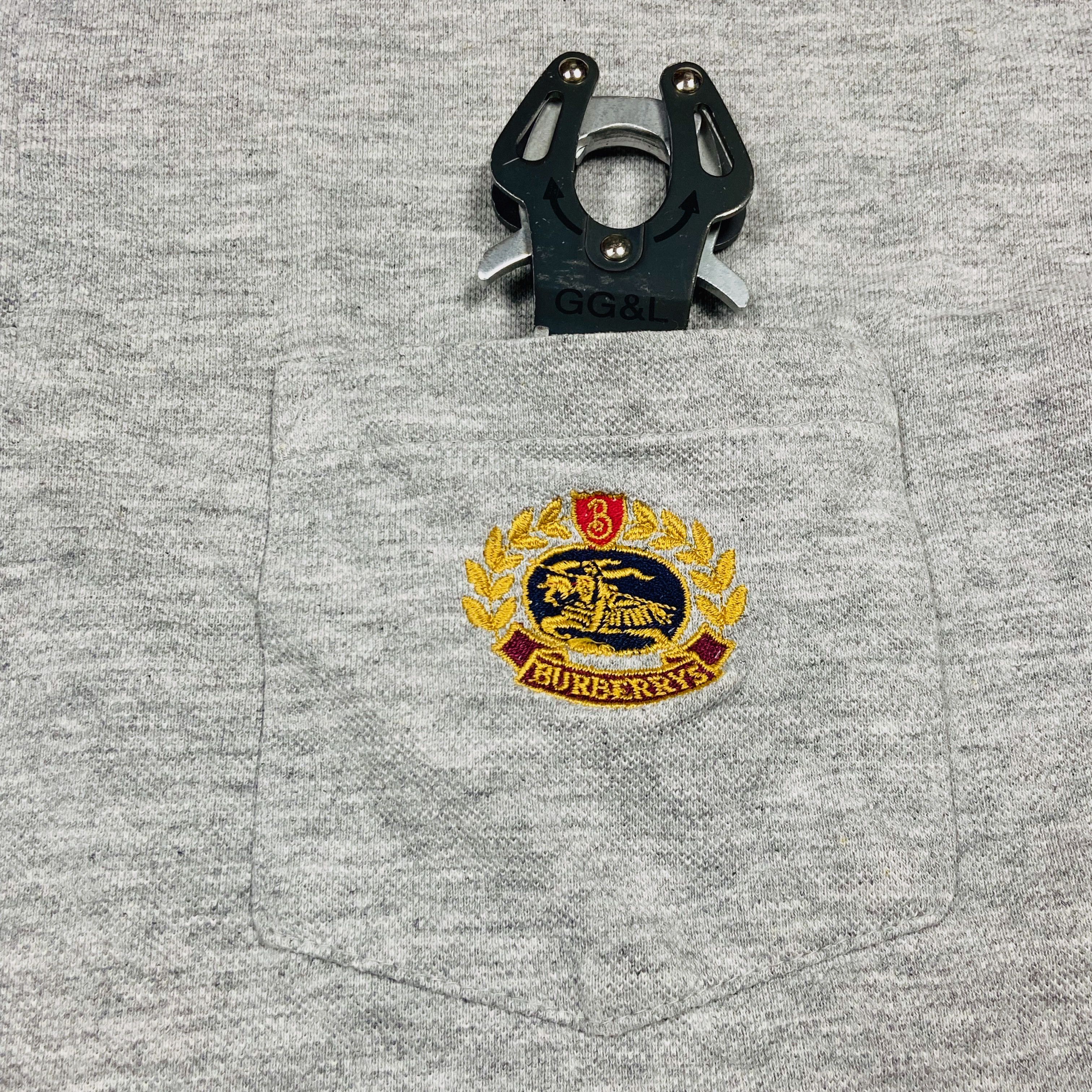 Burberry 1990s BURBERRY'S ARCHIVE VINTAGE BOXY FIT POLO SHIRT - № 211 Size US L / EU 52-54 / 3 - 5 Thumbnail