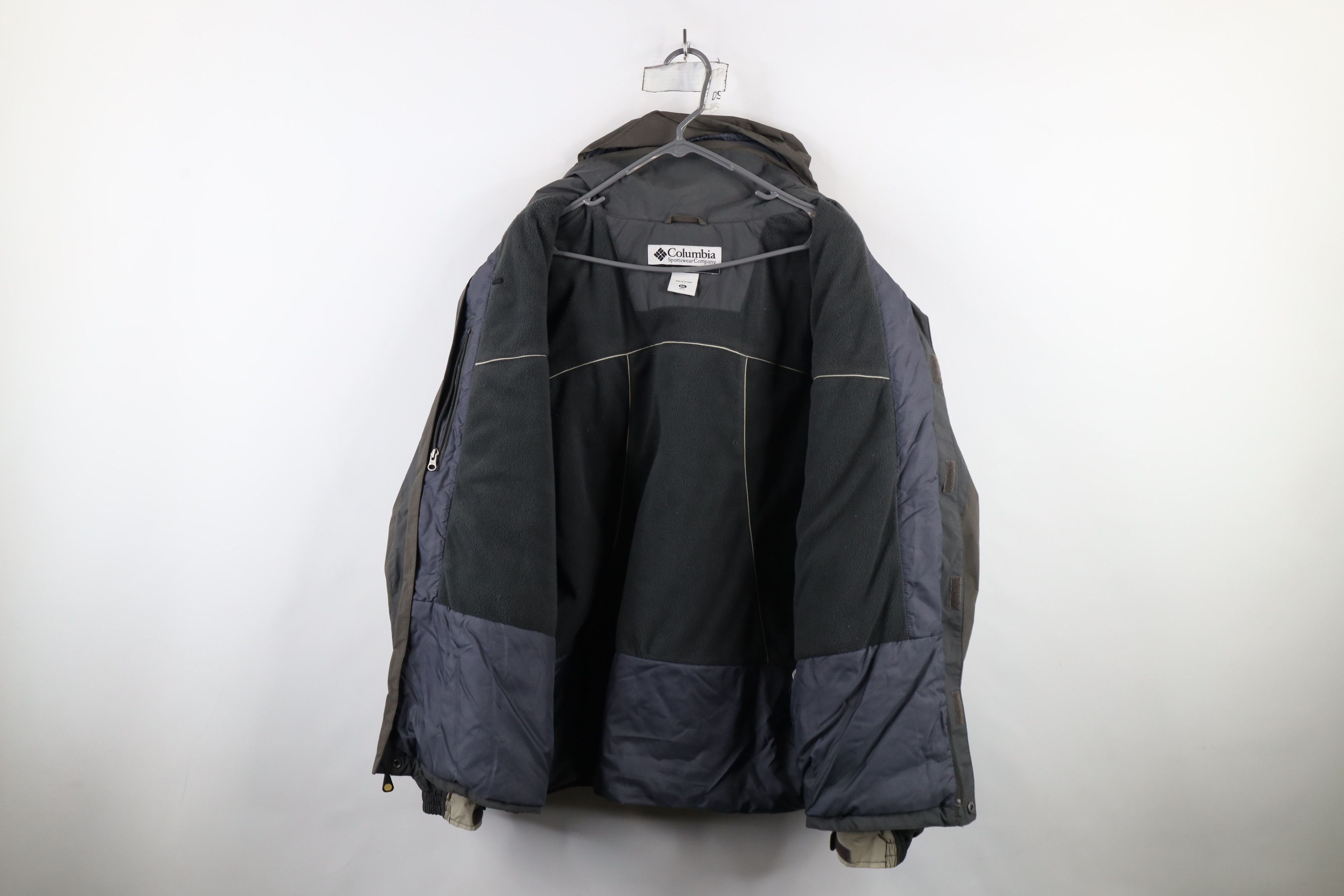Columbia × Vintage Vintage Columbia Fleece Lined Hooded Winter Jacket Gray Size US XXL / EU 58 / 5 - 7 Thumbnail