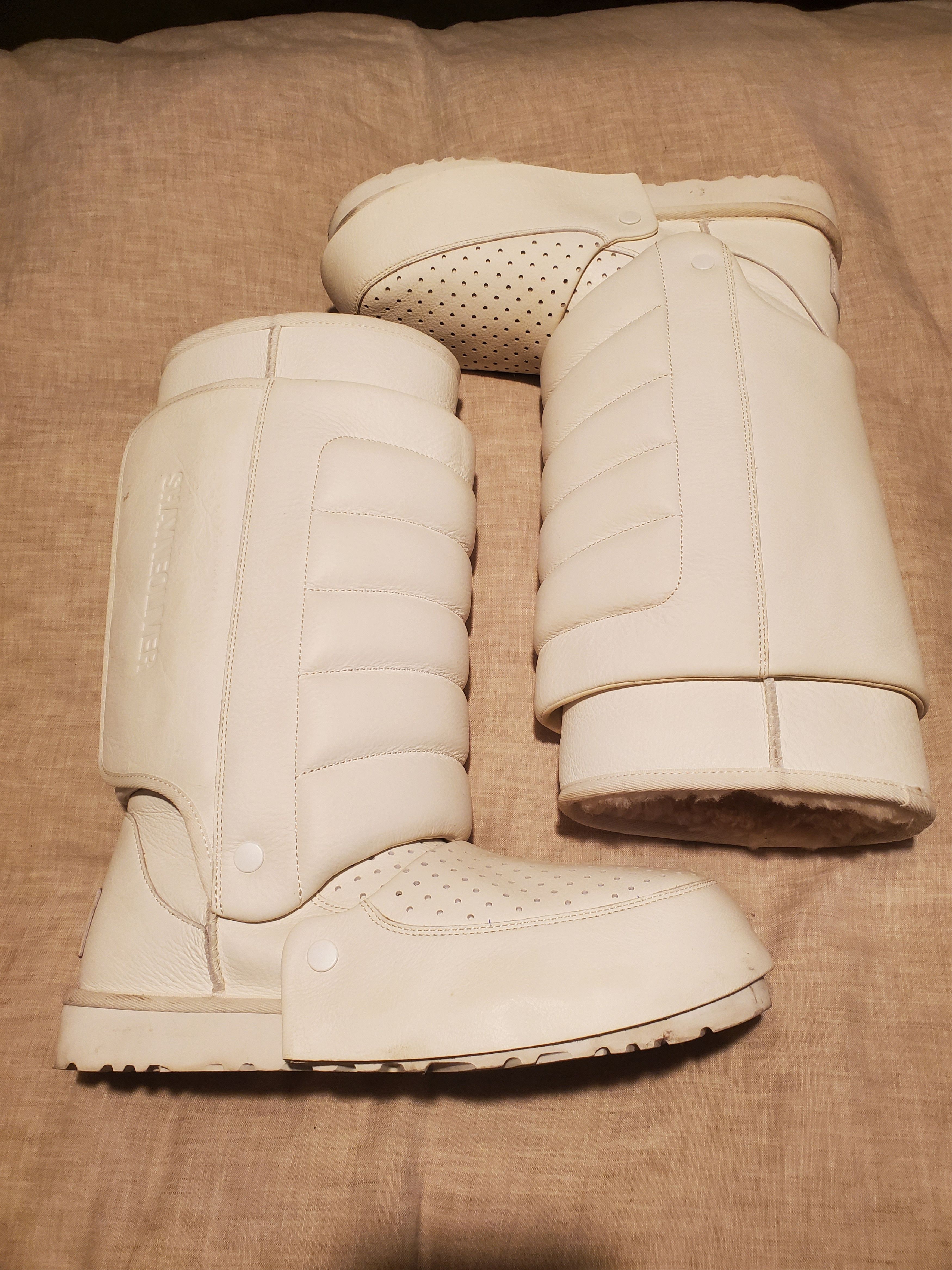 Pre-owned Anonymous Club X Hood By Air Shayne Oliver X Ugg Armourite Greaves White Size 9 Shoes