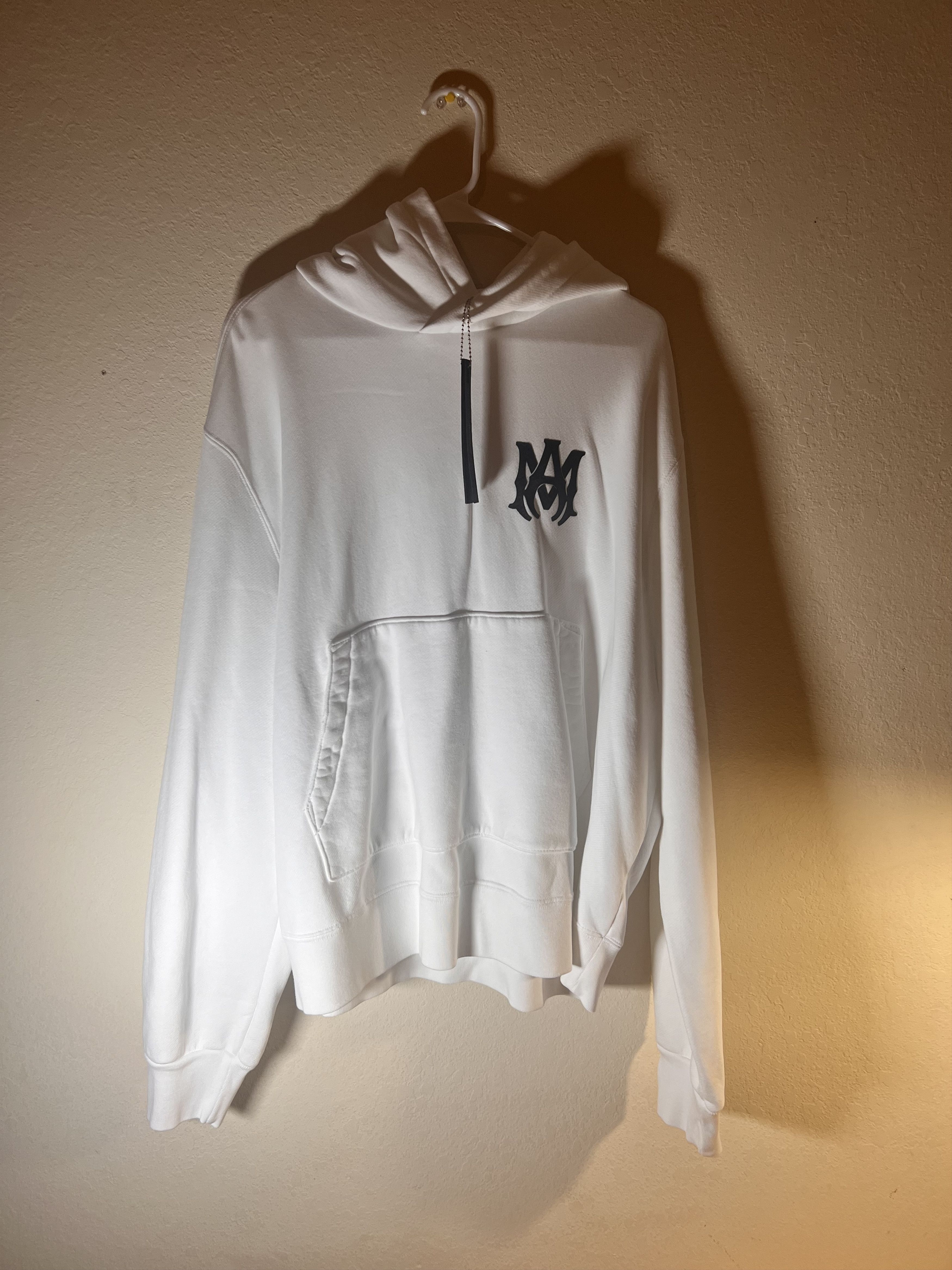 Amiri AMIRI Logo Print Cotton Hoodie White L Size US L / EU 52-54 / 3 - 1 Thumbnail