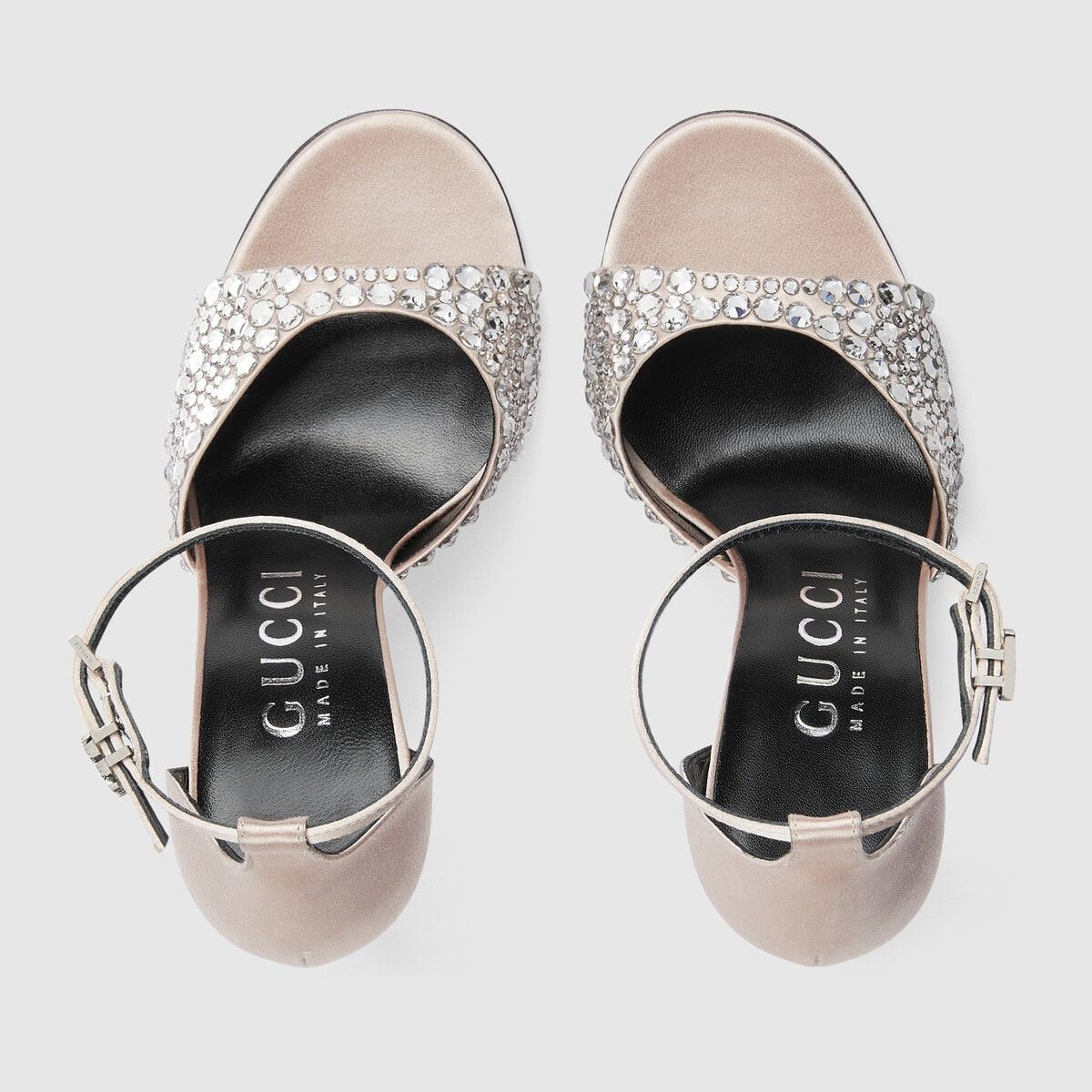 Gucci o1s1wg110225 Women's High Heel Sandals With Crystals Size US 6.5 / IT 36.5 - 5 Thumbnail