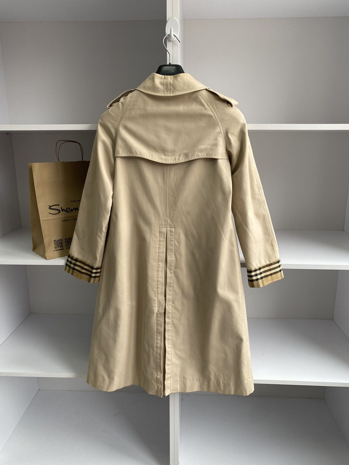 Burberry × Vintage Vintage Burberry Nova Check Trench Coat Size US S / EU 44-46 / 1 - 17 Thumbnail