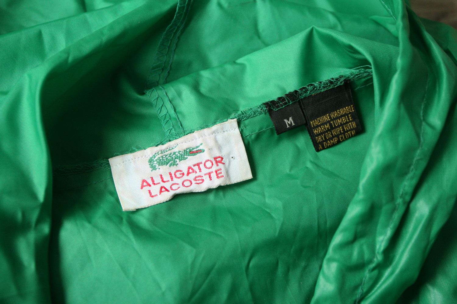 Lacoste Vintage 80s Lacoste Green Packable Anorak Smock Jacket M Size US M / EU 48-50 / 2 - 4 Thumbnail