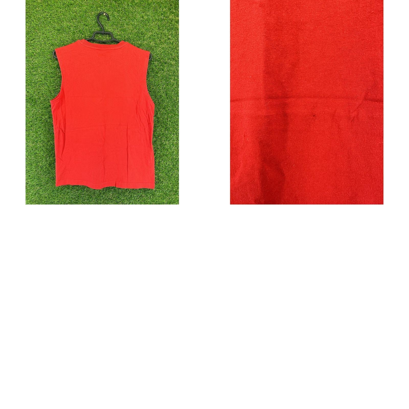 Champion Champion All Star Mens Tank Top T-Shirt Sleeveless Tee Jersey Trikot Size M Red Cotton Logo 100% Charted Regular Shirt Mens All Stars 90s Theme Size US M / EU 48-50 / 2 - 9 Thumbnail