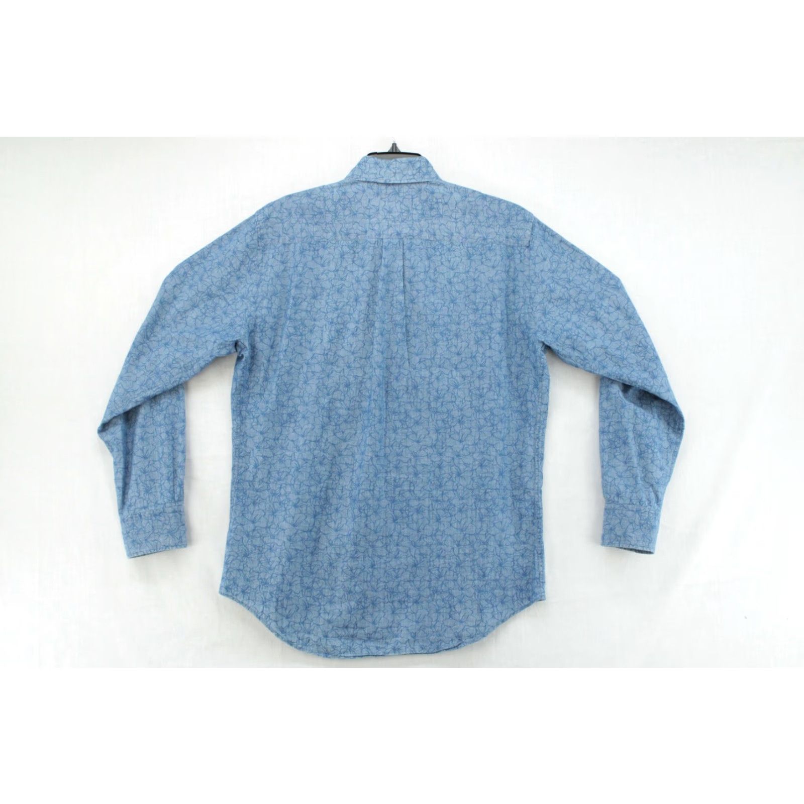 Peter Millar Peter Millar Shirt Men's Medium Blue Floral Long Sleeve Hawiian Vacation Luau Size US M / EU 48-50 / 2 - 7 Thumbnail