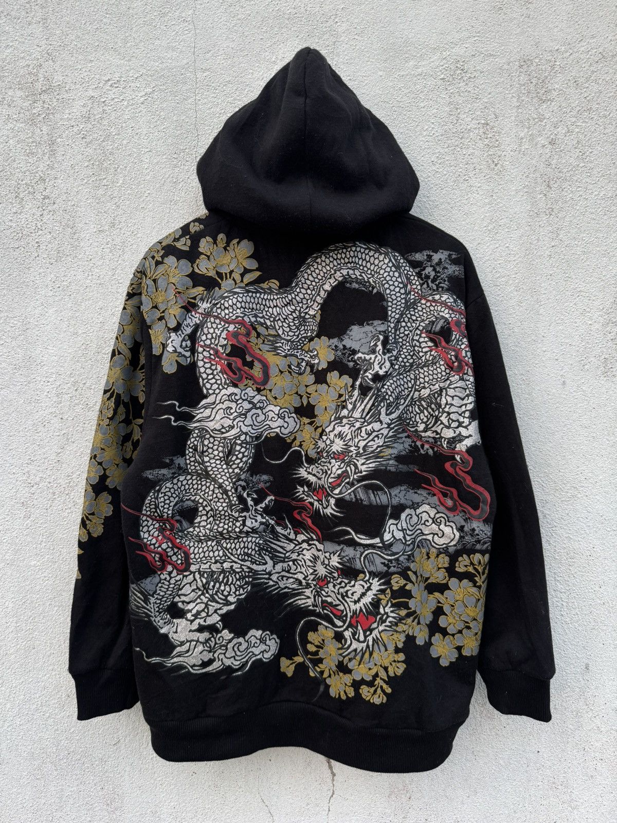If Six Was Nine 2000s Archive Dragon All Over Print Sukajan Fur Hoodie Size US L / EU 52-54 / 3 - 2 Thumbnail