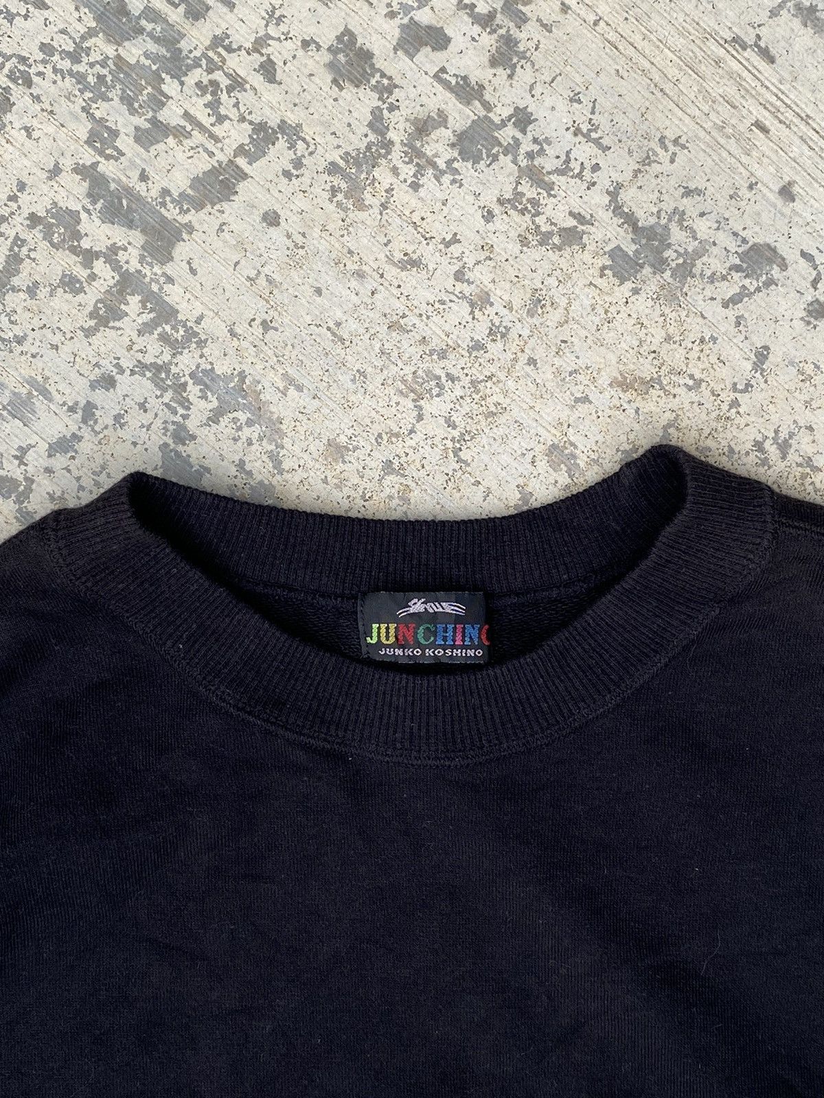 Japanese Brand JUNCHINO Junko koshino spellout crewneck sweater Size US M / EU 48-50 / 2 - 6 Thumbnail