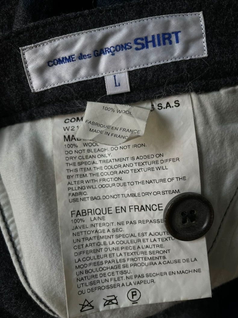 Comme des Garcons Comme des Garçons size l Wool blue-brown dark stripe slouc Size US 30 / EU 46 - 5 Thumbnail