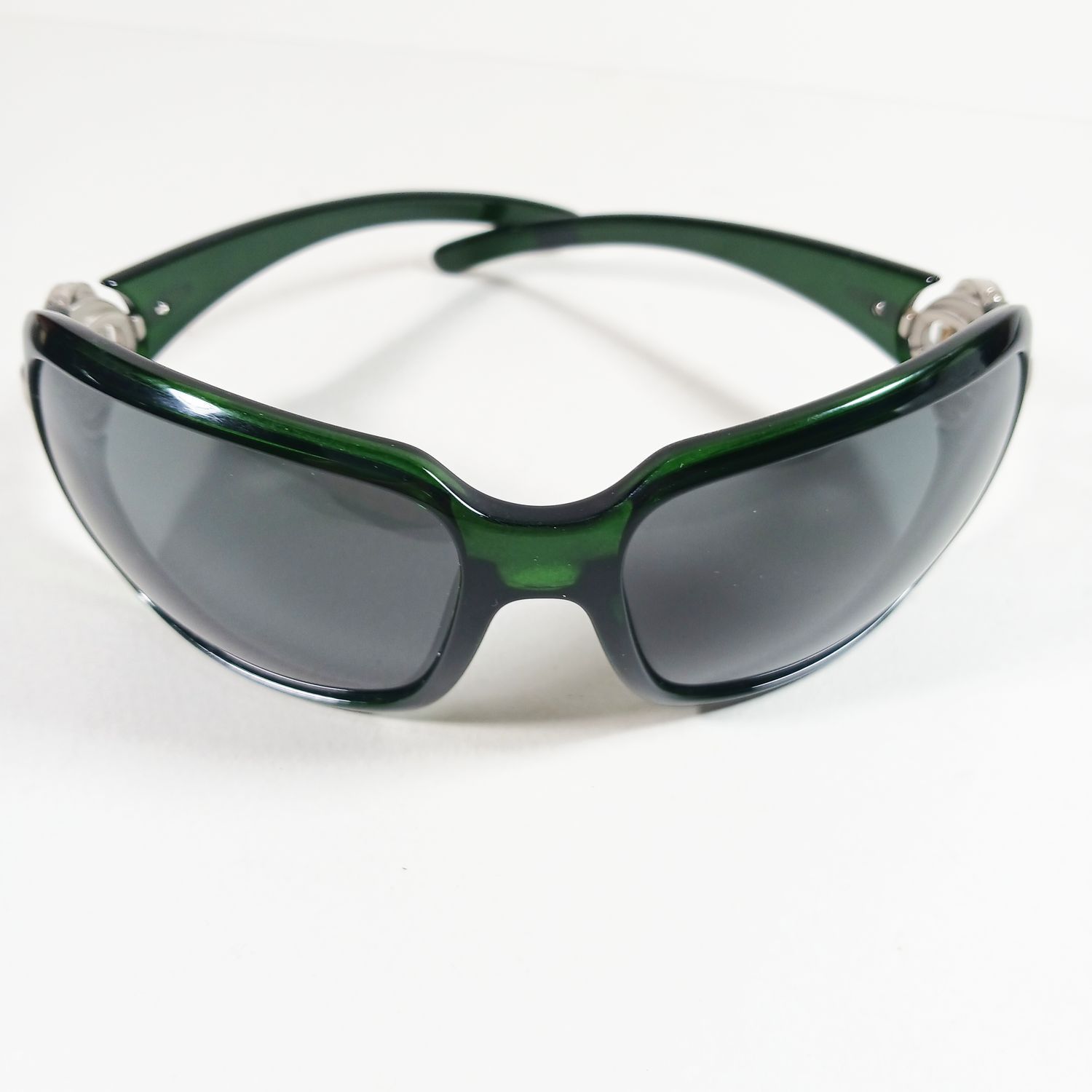 Chanel 6023 Rare Translucent Green/Silver CC Logo Sunglasses