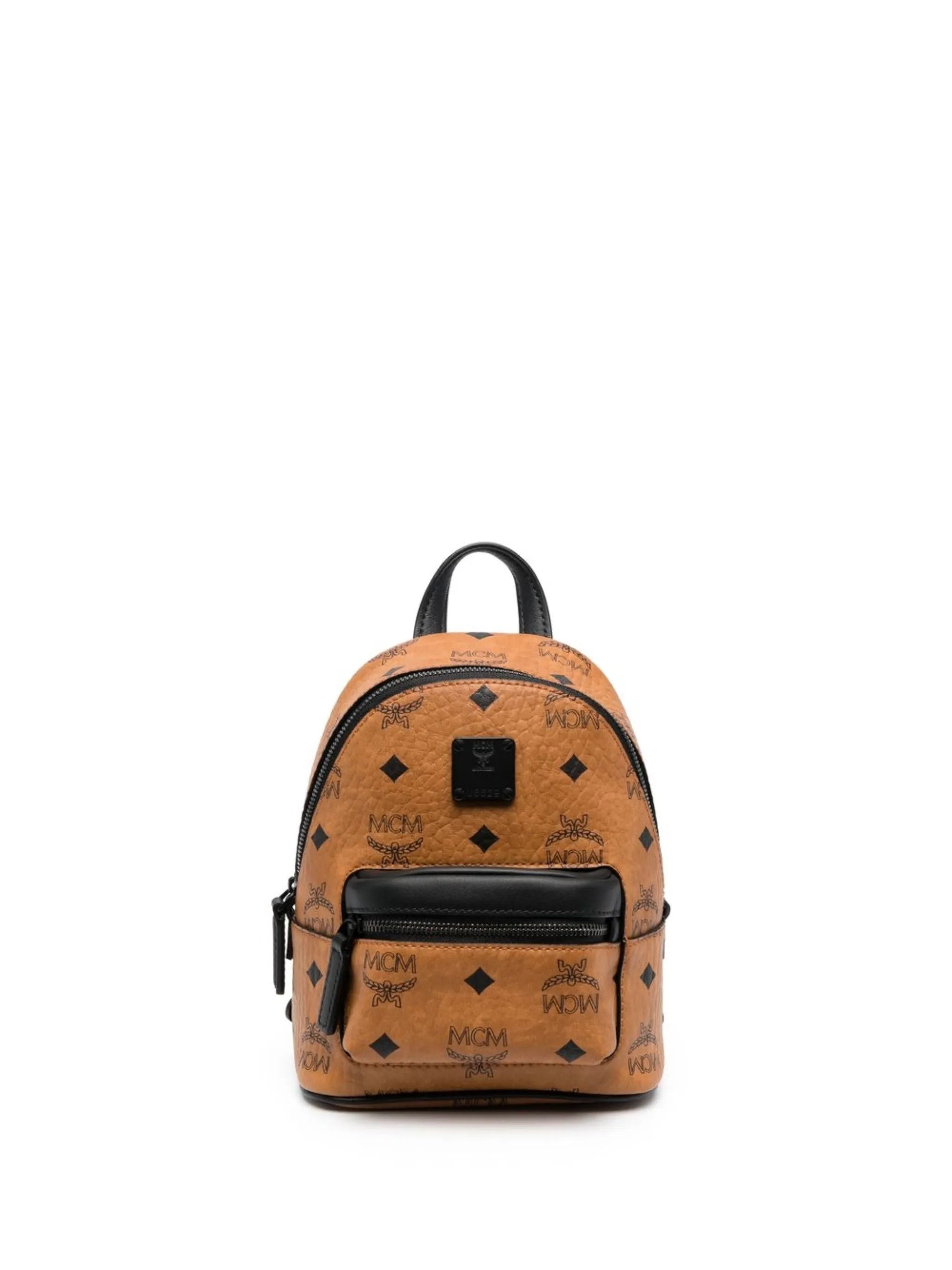 MCM o1mt1gz0125 Size: OS / Mini Stark Crossbody Bag Brown/Black Size ONE SIZE - 1 Thumbnail