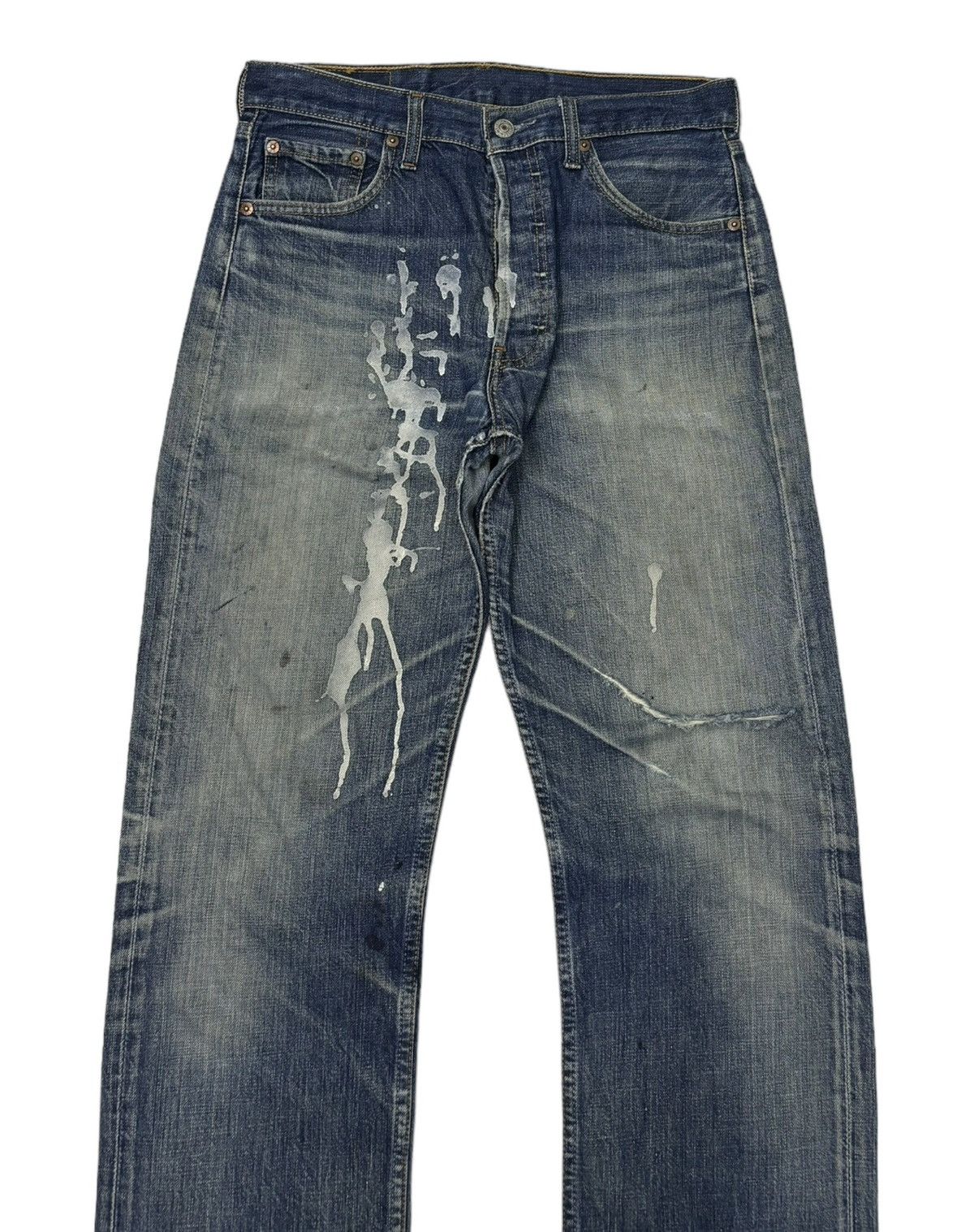 Comme des Garcons 🔥VINTAGE LEVIS 501 PAINTER JEANS UNDERCOVER STYLE DISTRESS Size US 30 / EU 46 - 5 Thumbnail