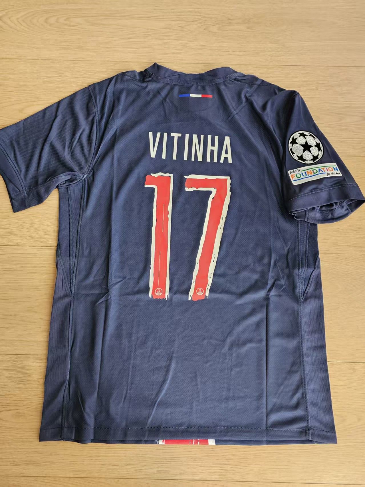 Other 2025 PSG #17 Vitinha Ferreira Jersey Home UEFA Champions Size US M / EU 48-50 / 2 - 2 Thumbnail