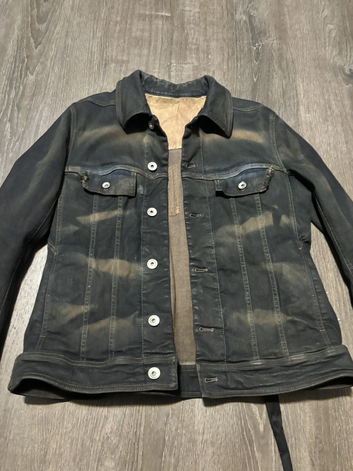 Rick Owens Drkshdw Rick Owen Trucker Jacket Size US M / EU 48-50 / 2 - 2 Thumbnail