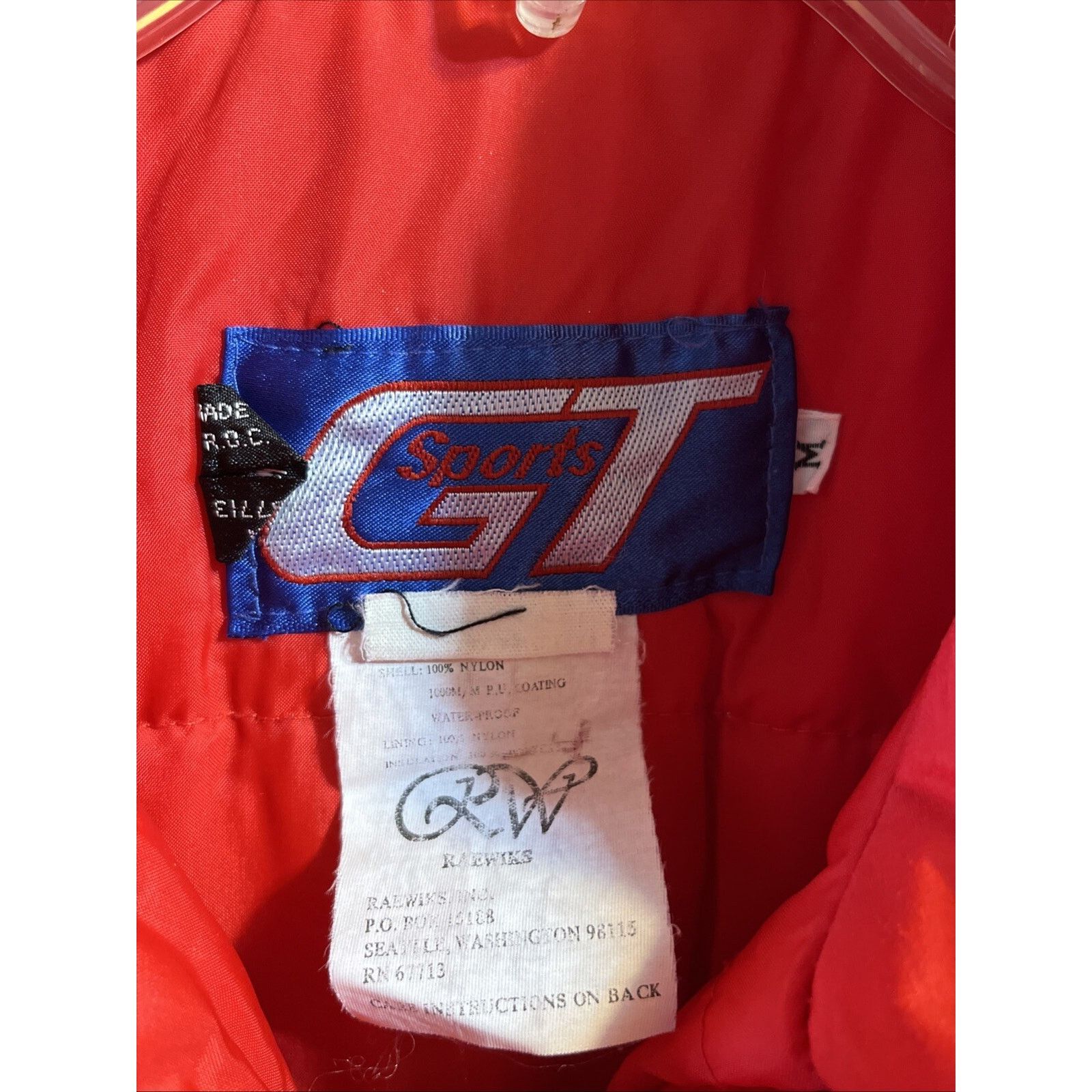 Other GT Sports Vintage Men’s M Red Puffer Coat Long Sleeve Winter Size US M / EU 48-50 / 2 - 3 Thumbnail