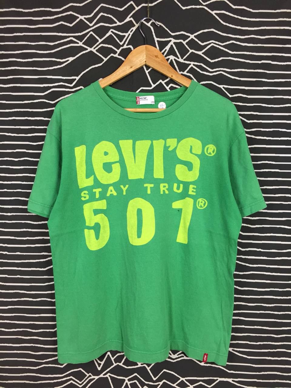 Levi's × Vintage Vtg Levi's Strauss & Co. Red Tab Levi's 501 Stay True Tee Size US L / EU 52-54 / 3 - 2 Thumbnail